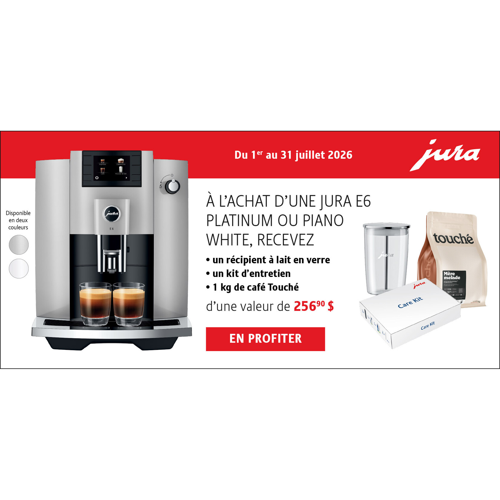 JURA E6 espresso machine, Platinum
