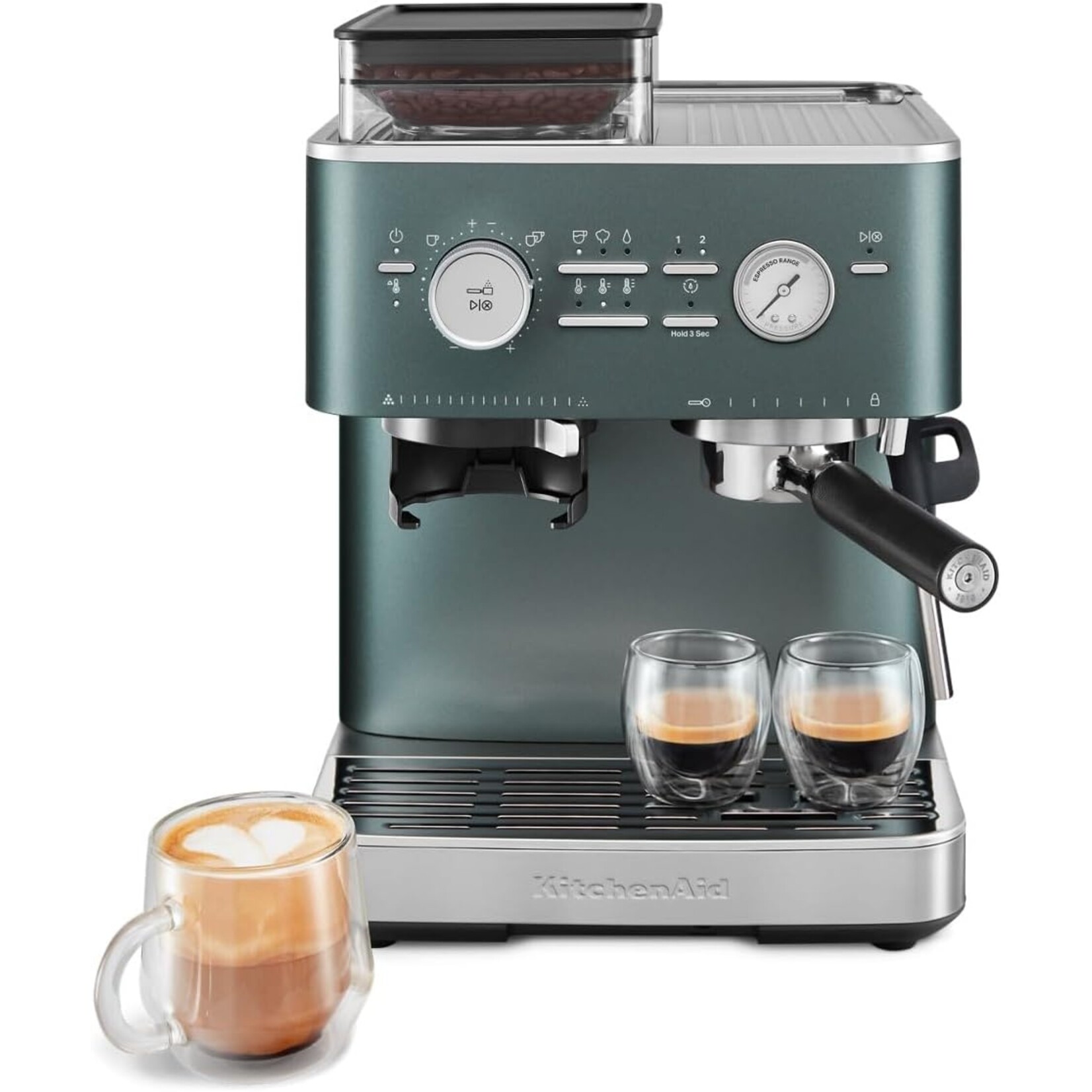 KITCHENAID Semi Automatic Espresso Machine with Burr Grinder - Juniper (available by special order)