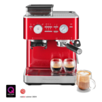 KITCHENAID Machine à espresso semi-automatique avec moulin à meule - bonbon pomme rouge