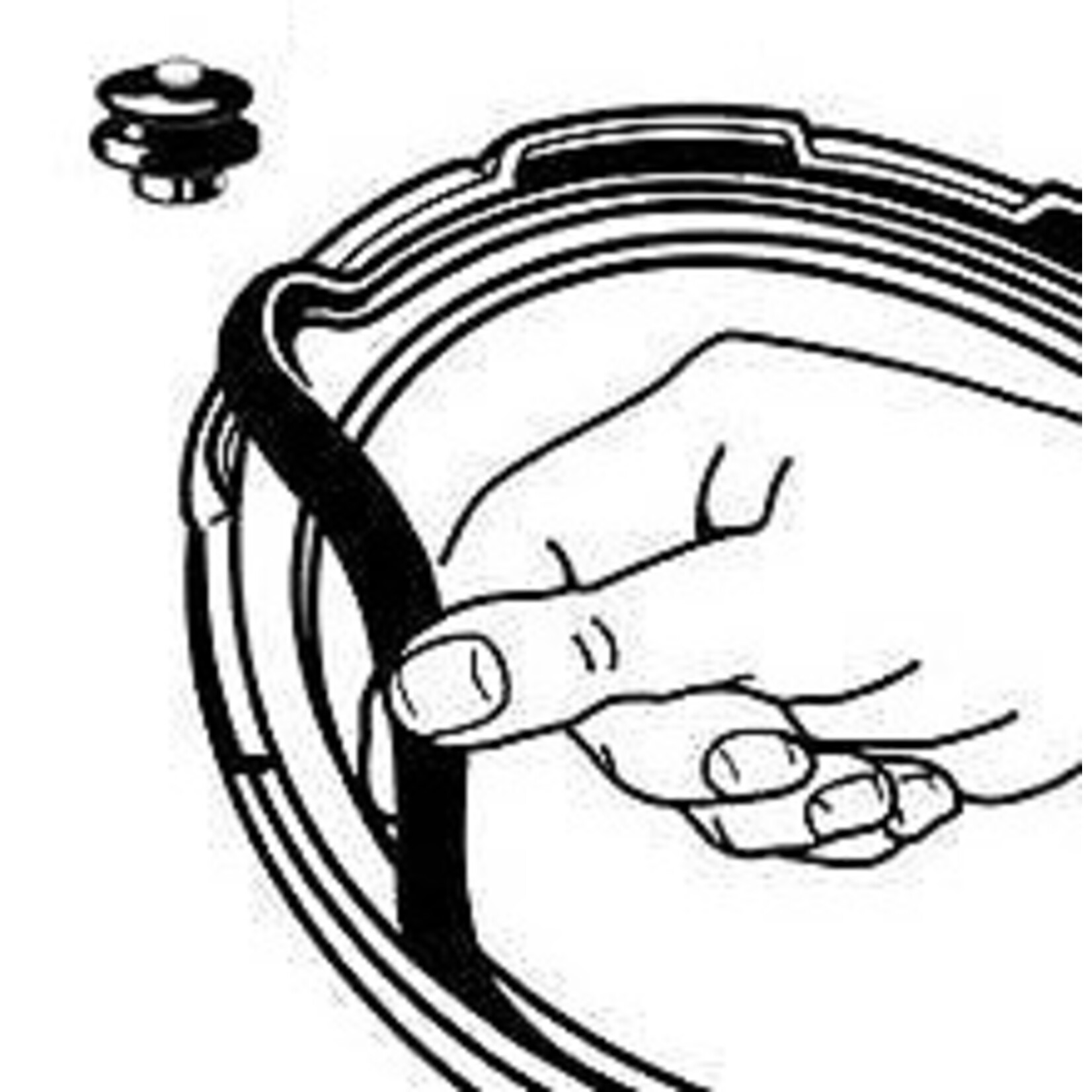 PRESTO Sealing Ring/Automatic Air Vent Pack (6 quart) 09901
