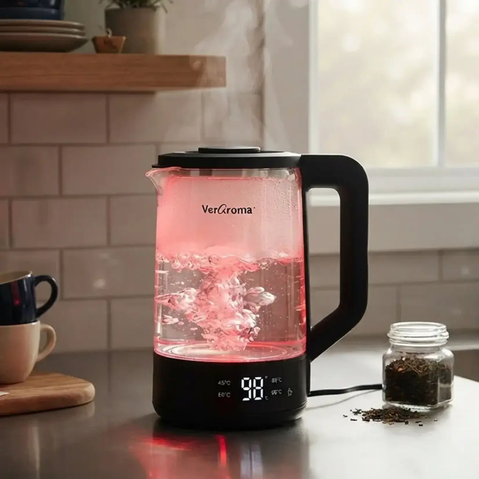 JS GOURMET Wi-Fi Glass Kettle 1.8L