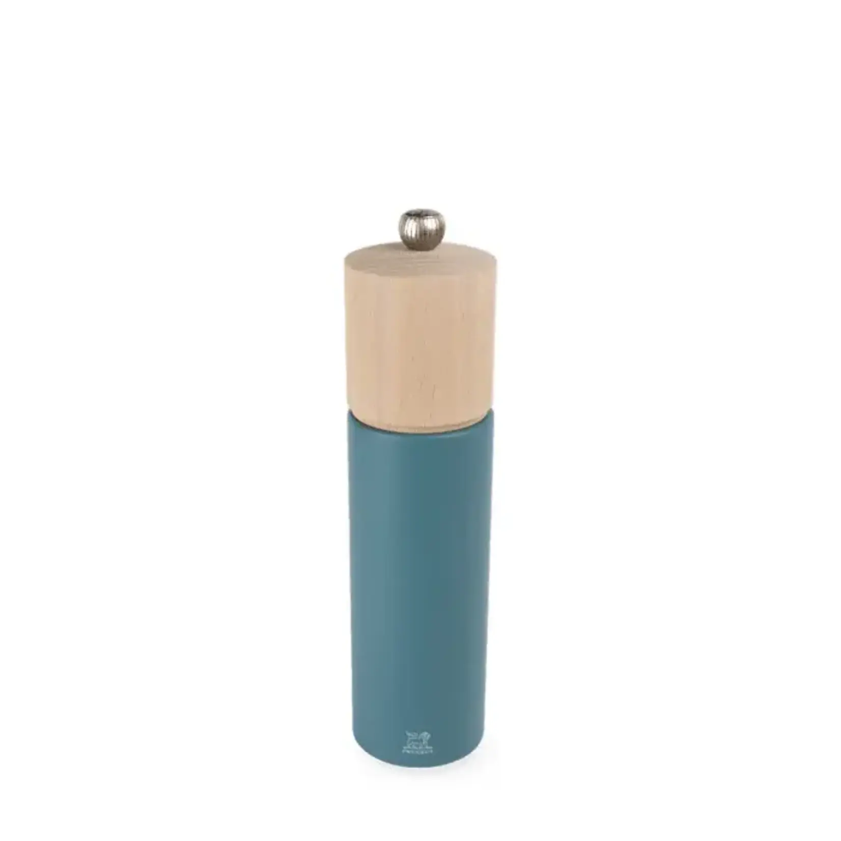 PEUGEOT Manual Beech Wood Pepper Mill in Celestial Blue Boreal