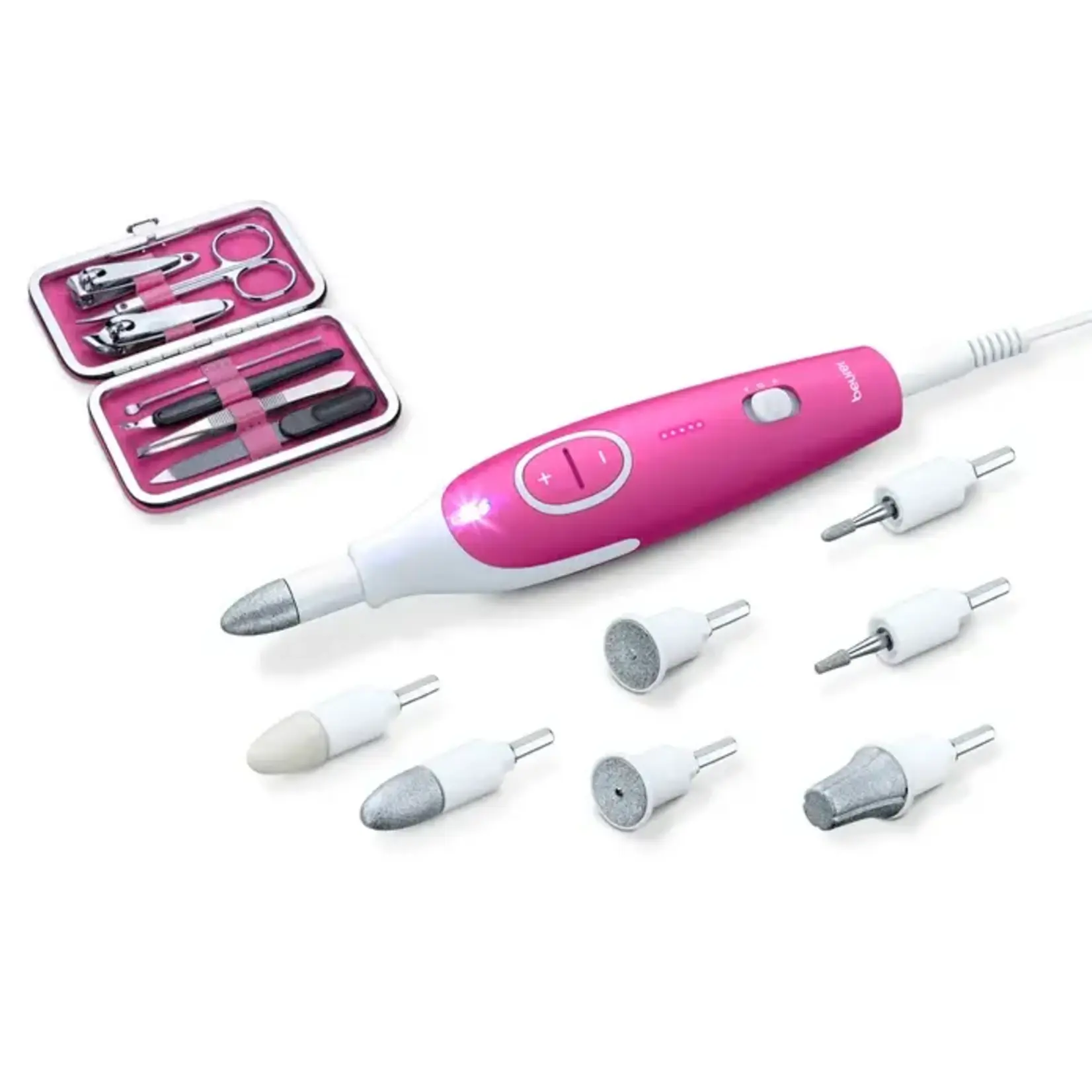 BEURER Set de Manucure Rose 18 Pièces - MP44