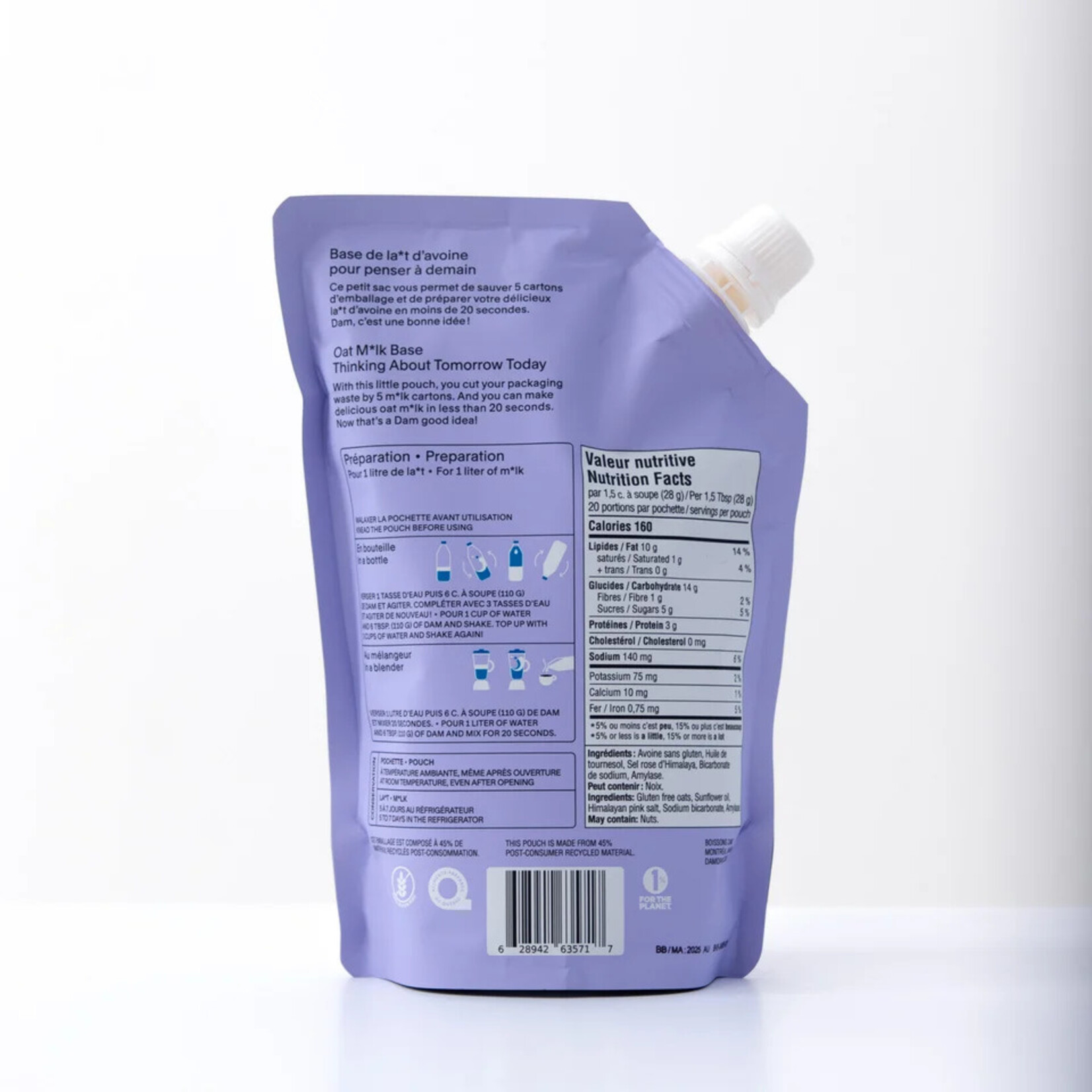 DAM Boisson Avoine 5L