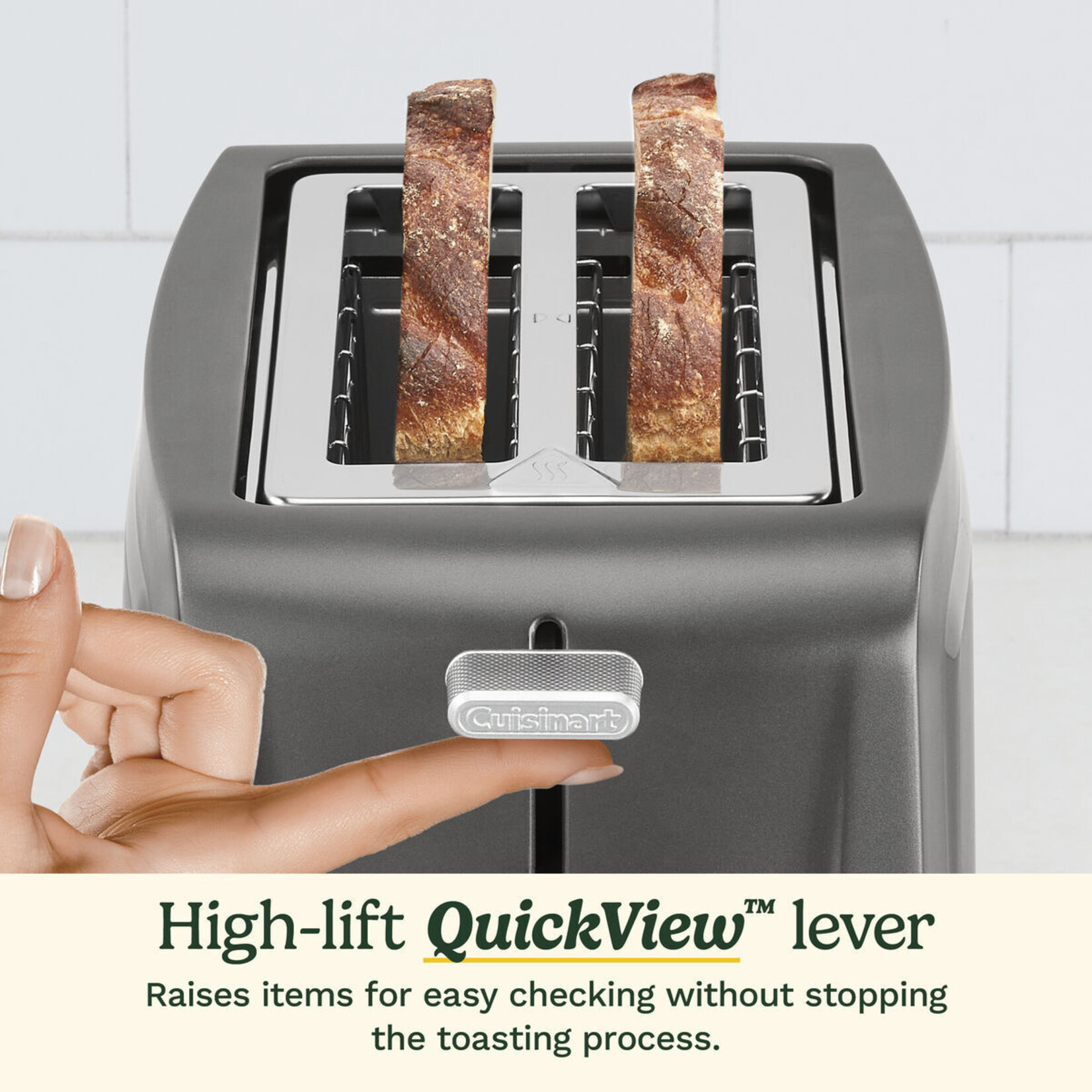 CUISINART Grille-pain 2 tranches larges