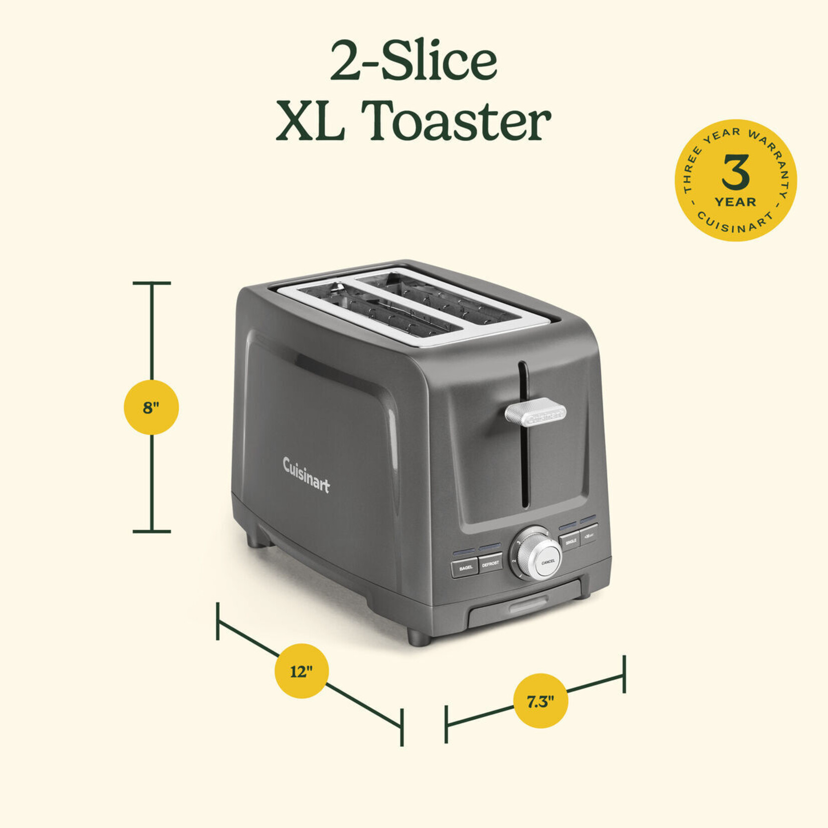 CUISINART 2-Slice XL Slot Toaster