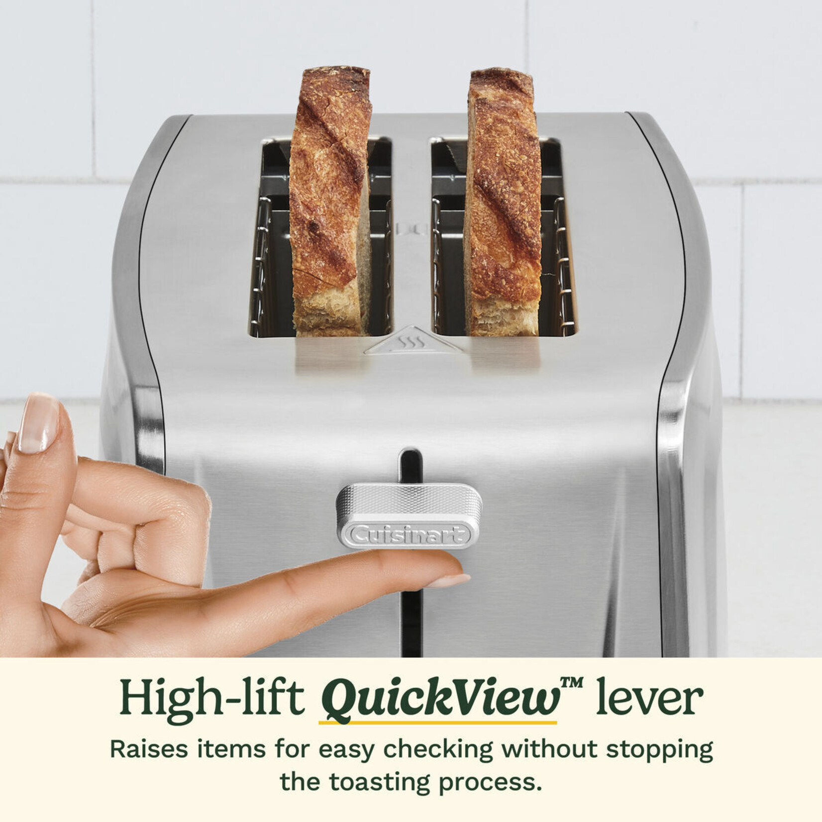CUISINART 2-Slice XL Slot Stainless Steel Toaster