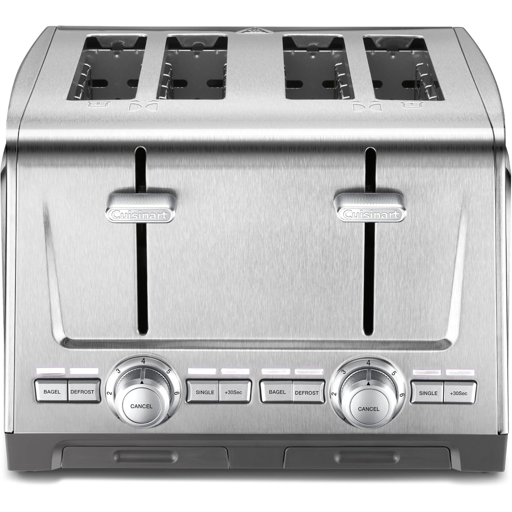 CUISINART Grille-pain 4 tranches, fentes extra larges inox