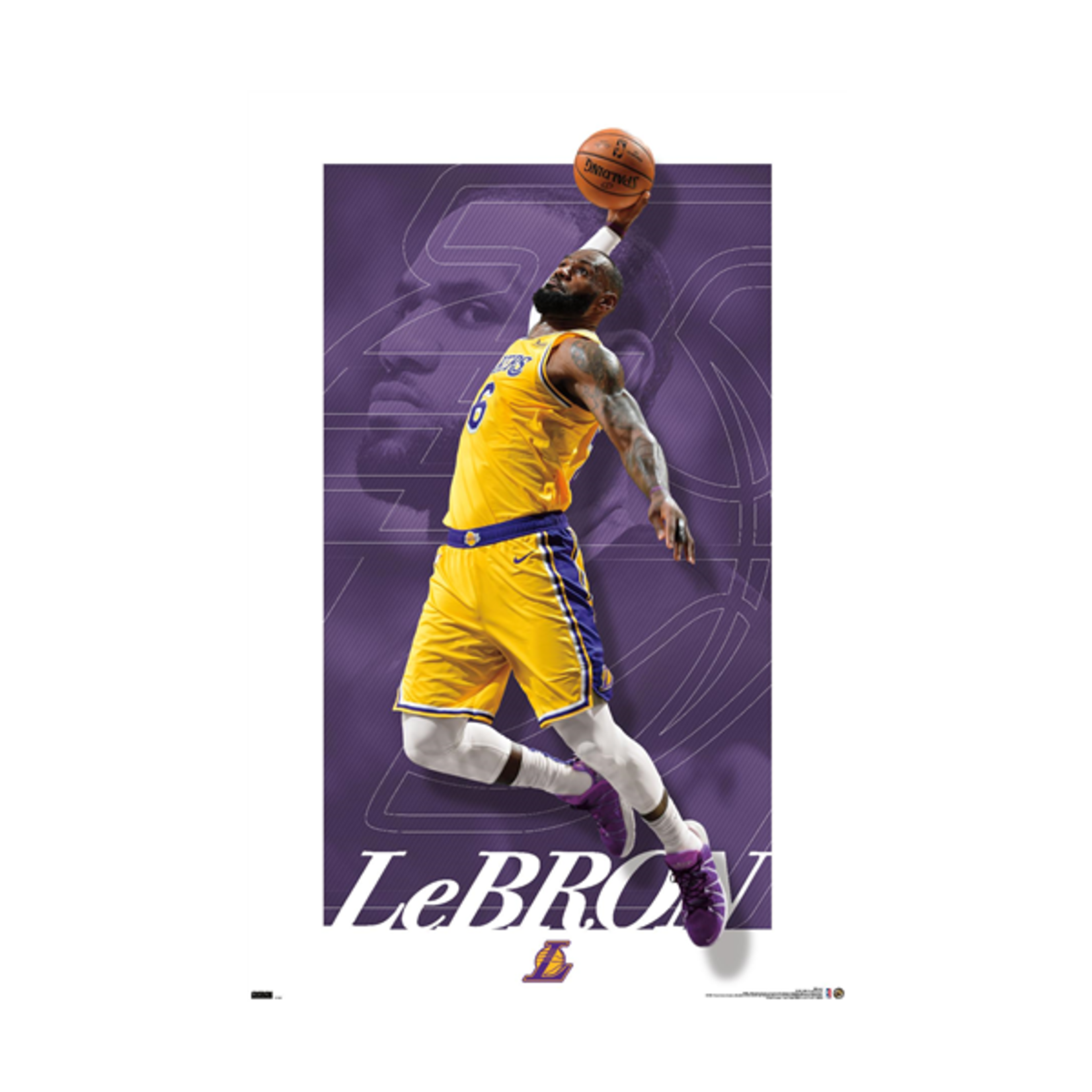 NBA LOS ANGELES LAKERS - LEBRON JAMES 21 ROLLED POSTER