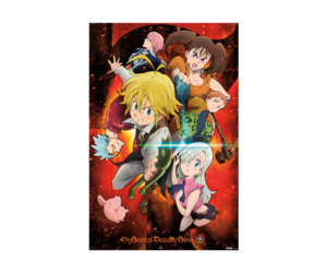The Seven Deadly Sins Characters Rolled Poster Boiseyz Something For All