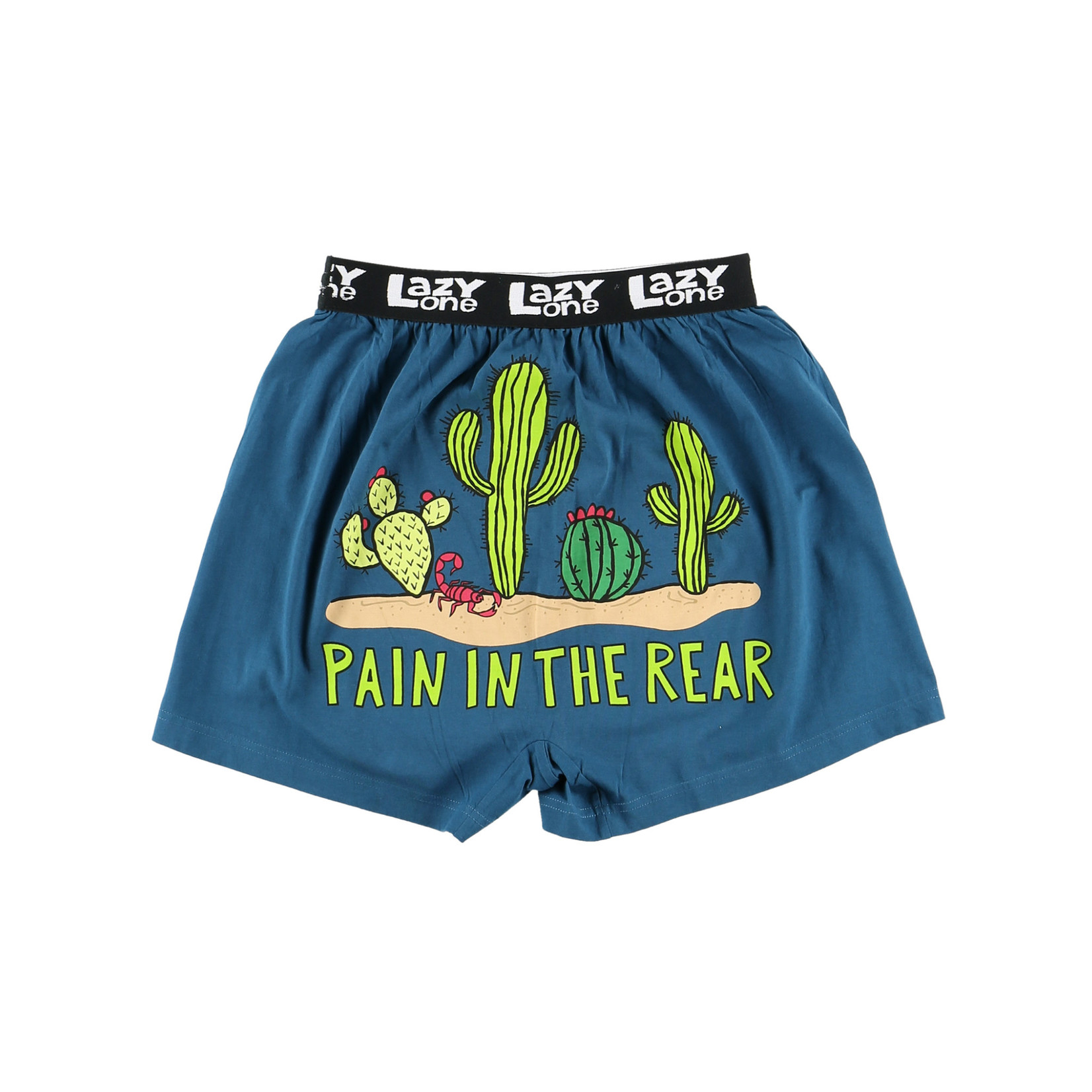 Lazy One Pain In The Rear Men's Cactus Funny Boxer