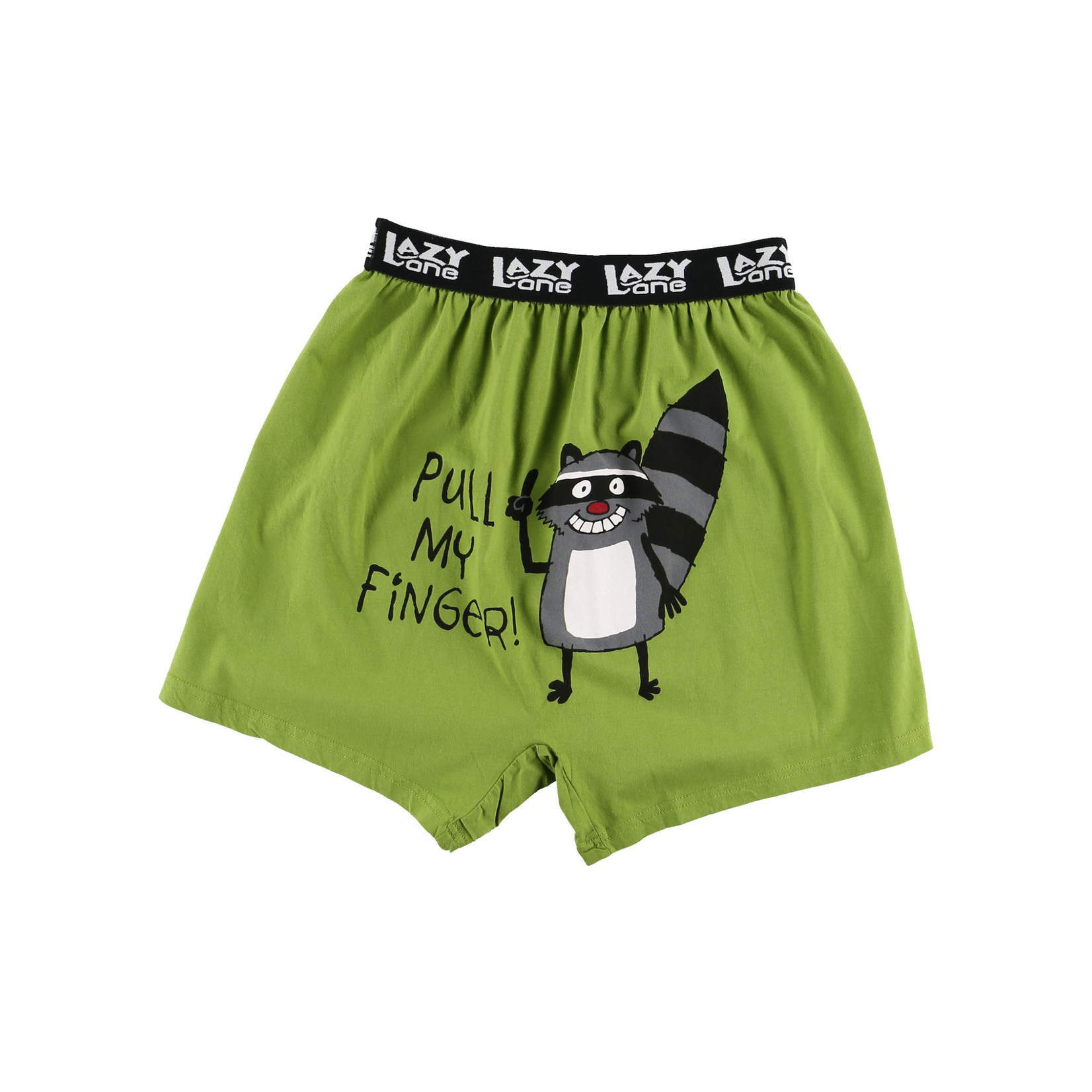 Lazy One Pull My Finger Men's Funny Raccoon Boxer