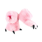 Lazy One Pink Bear Paw Slipper