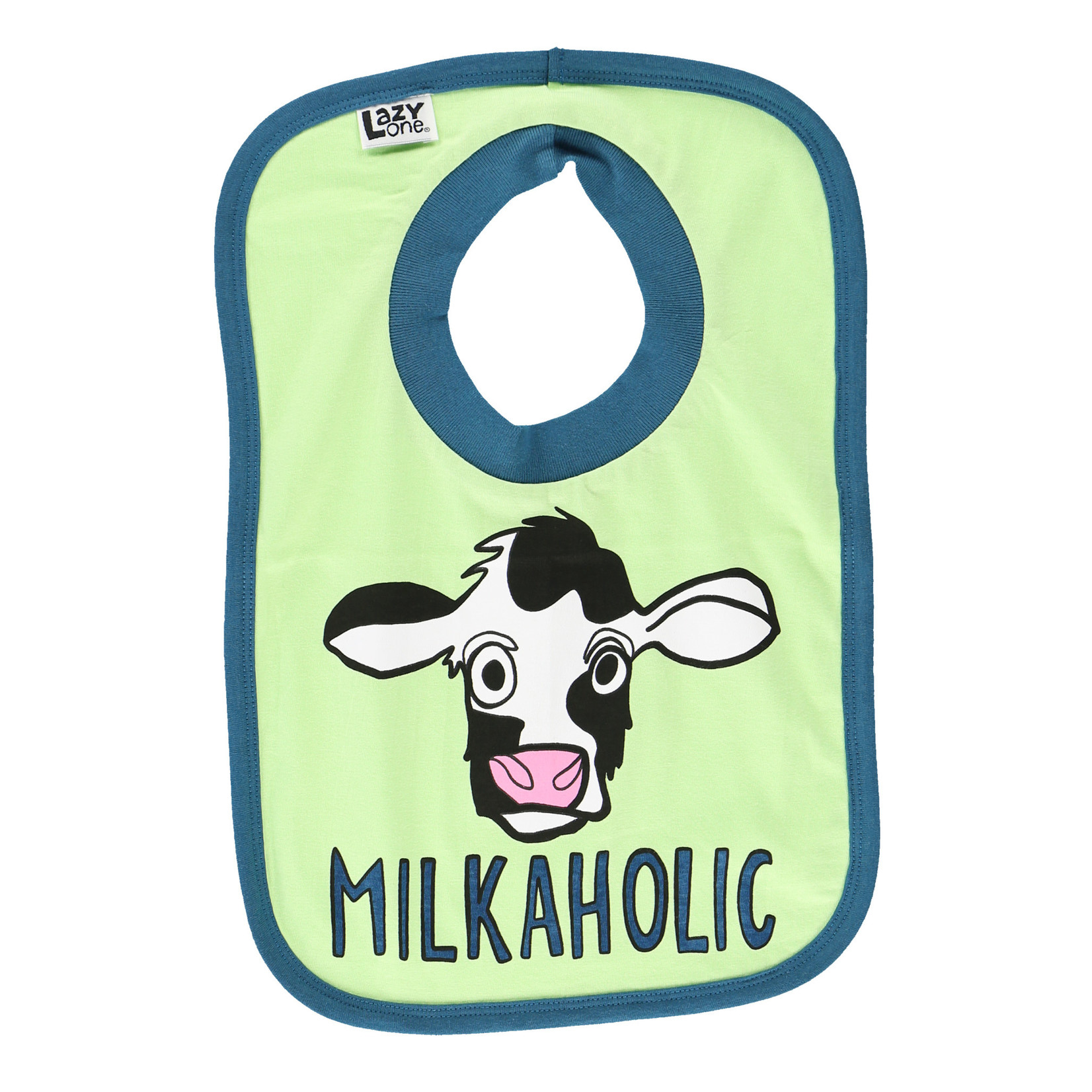 Lazy One (DNR) Milkaholic Cow Infant Bib