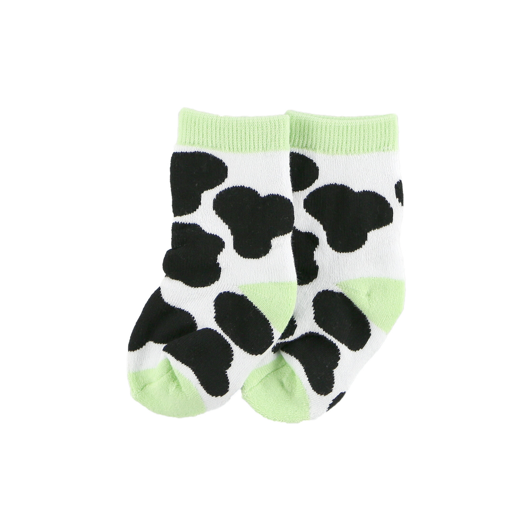Lazy One Cow Infant Socks: