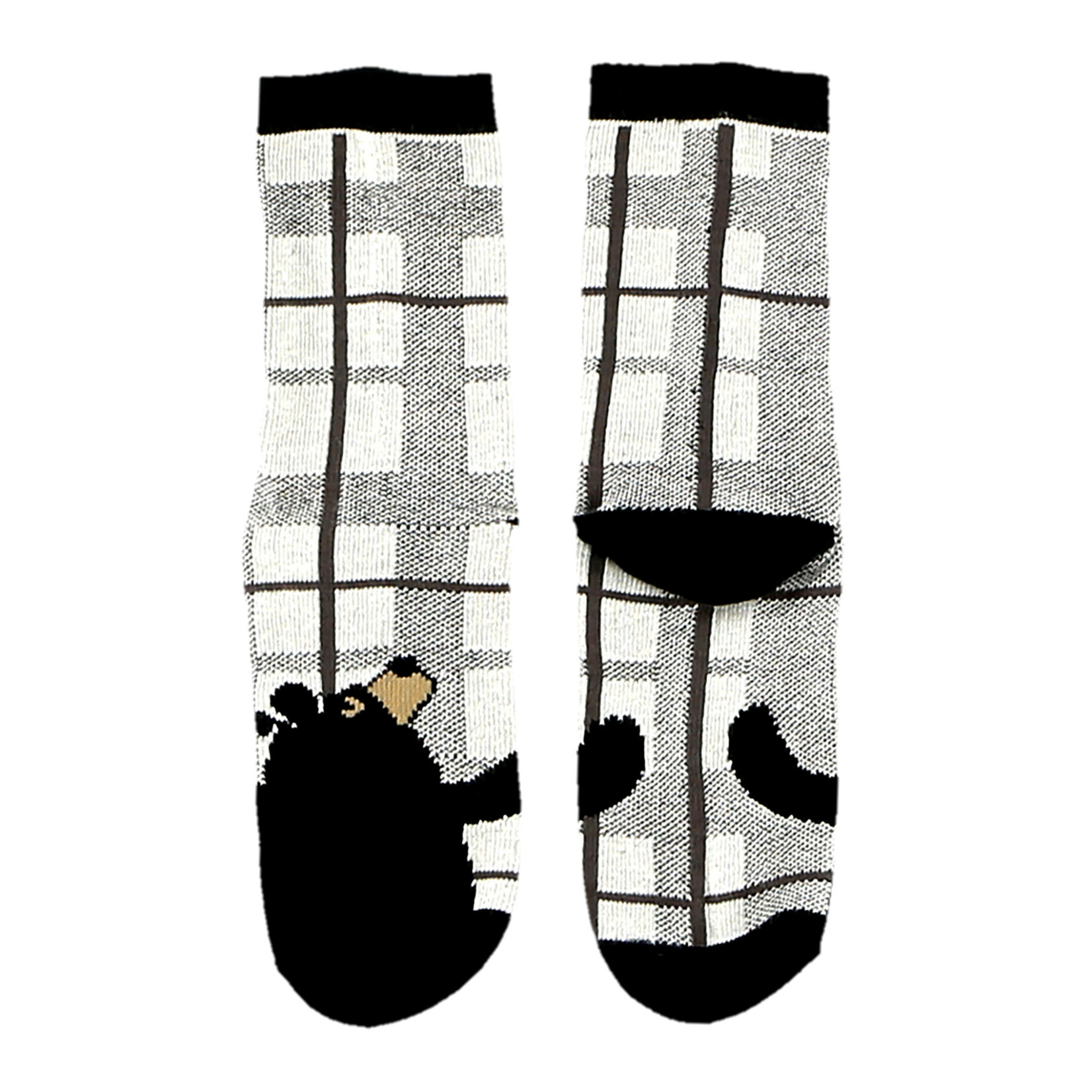 Lazy One Bear Hug Grey Kid's Sock