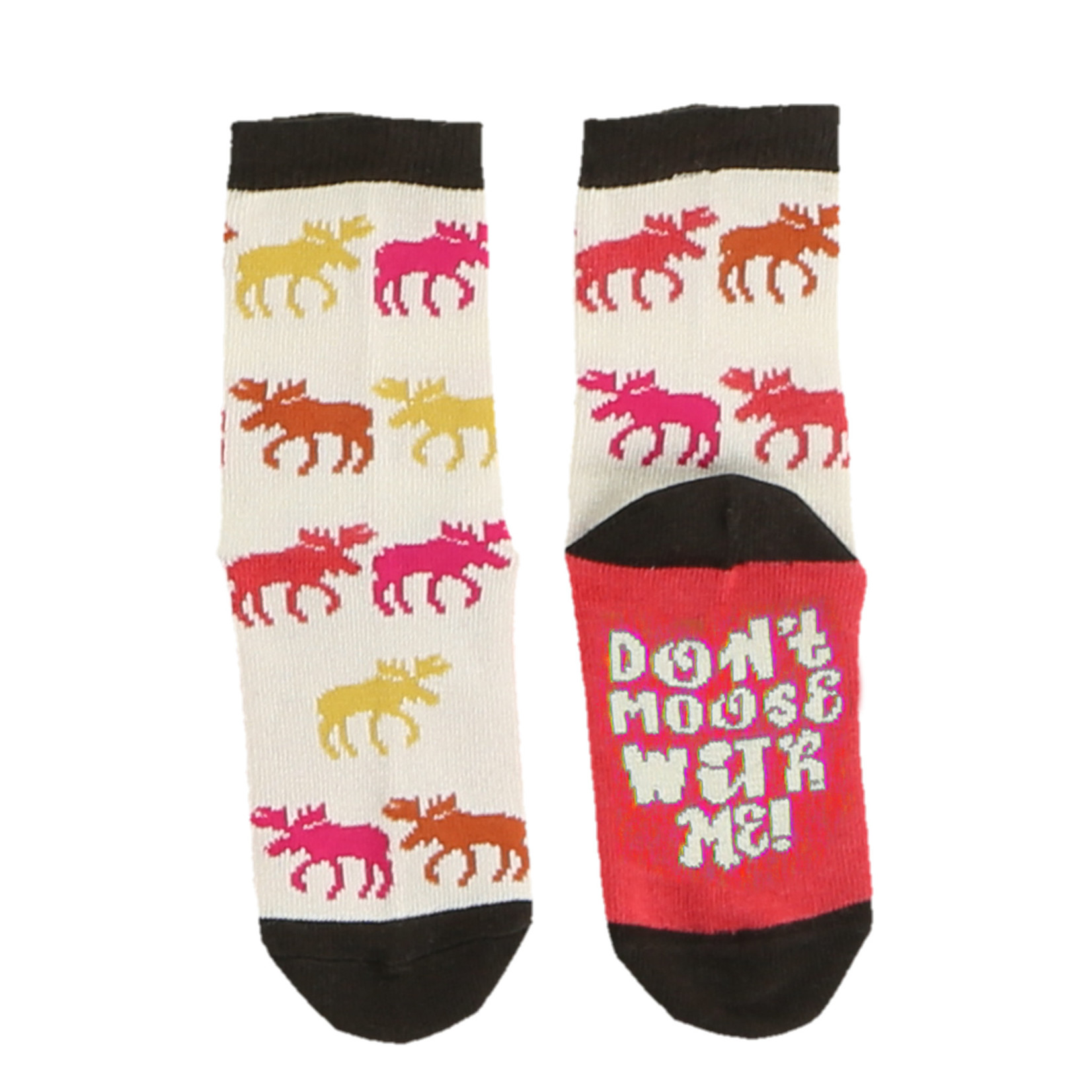 Lazy One (DNR) Don't Moose with Me Kid's Sock