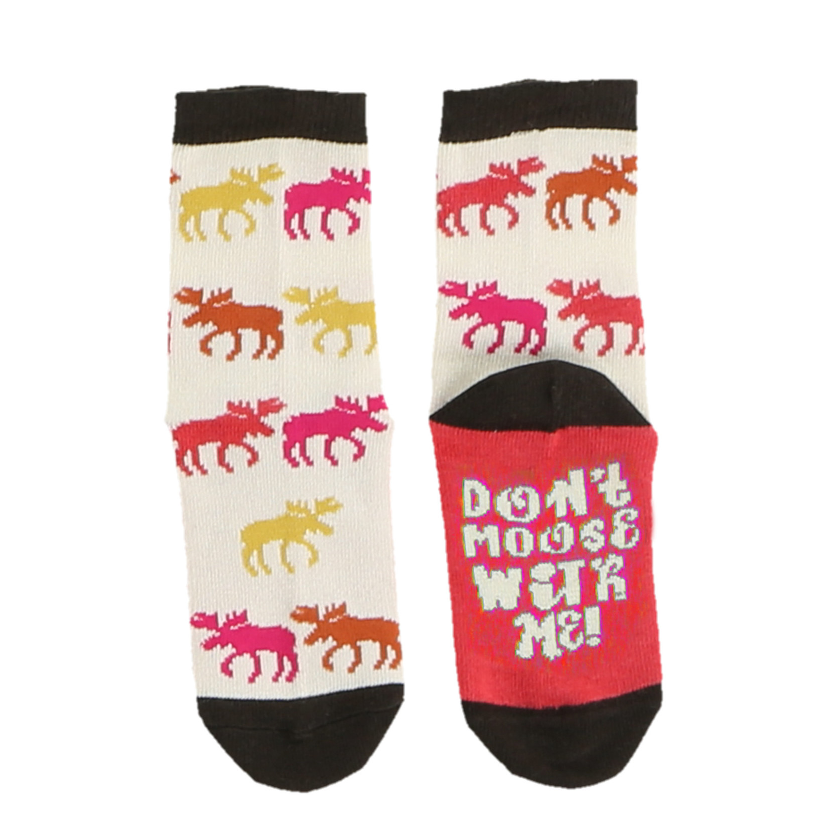 Lazy One Don't Moose with Me Kid's Sock