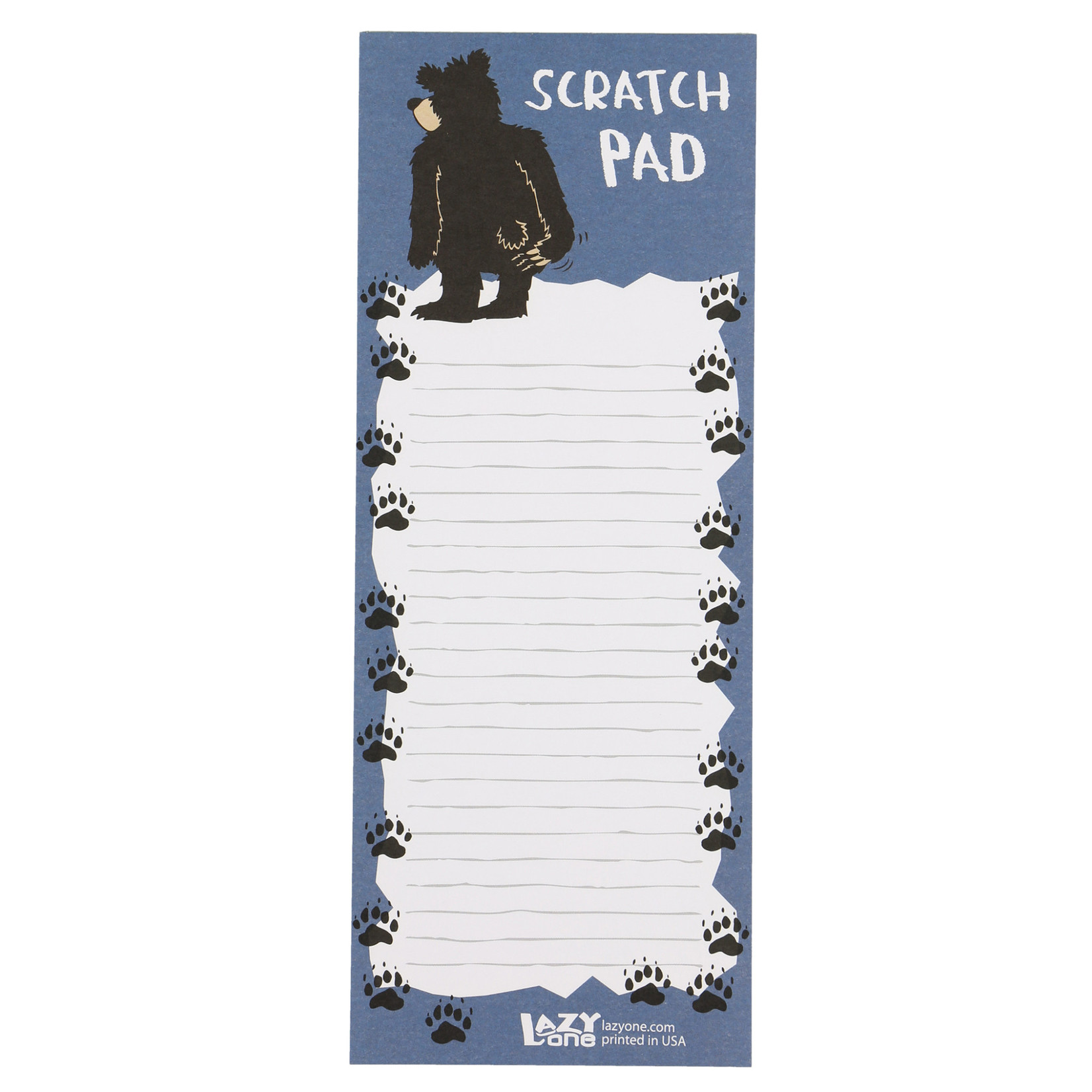 Lazy One Bear Scratch Pad Notepad