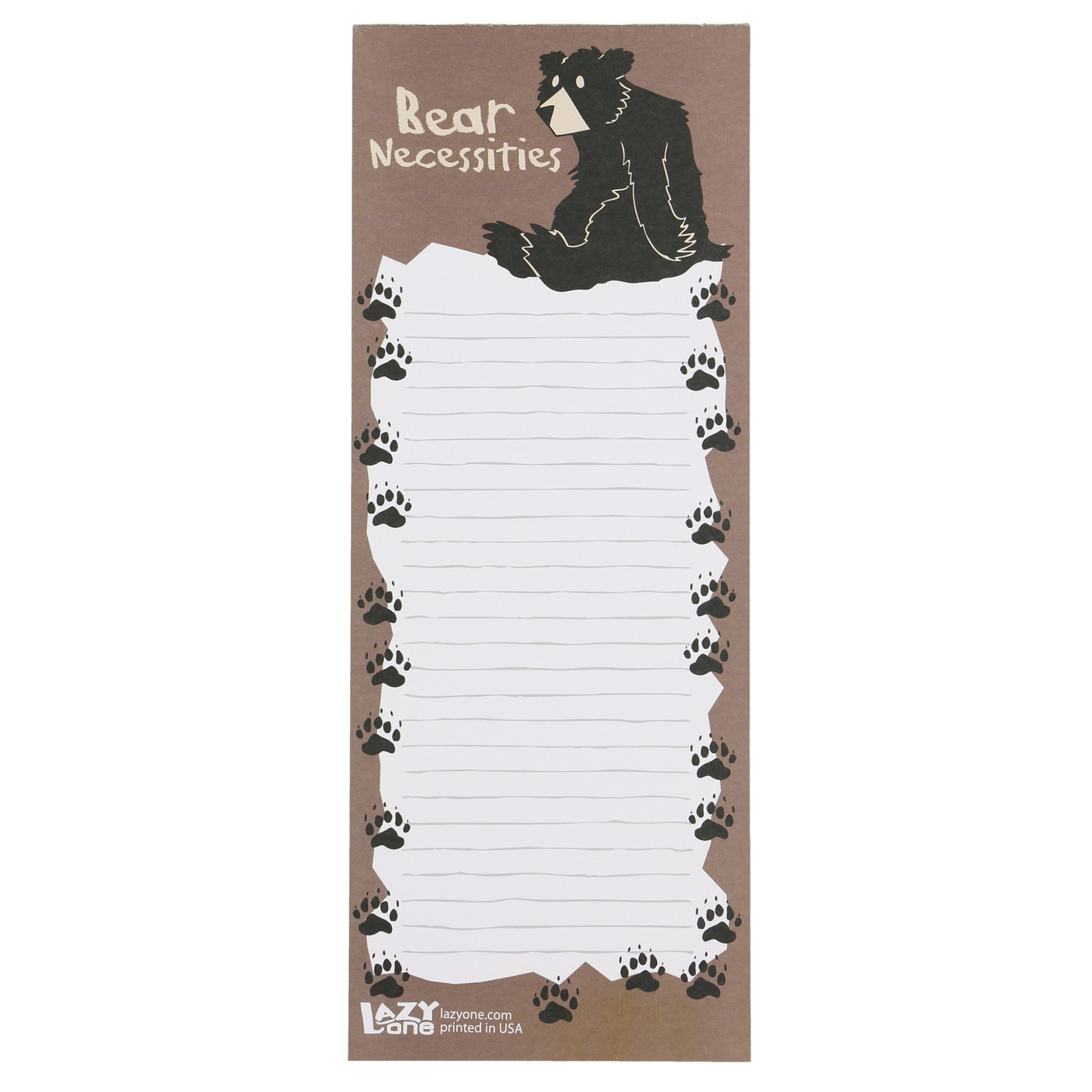 Lazy One Bear Necessities Notepad