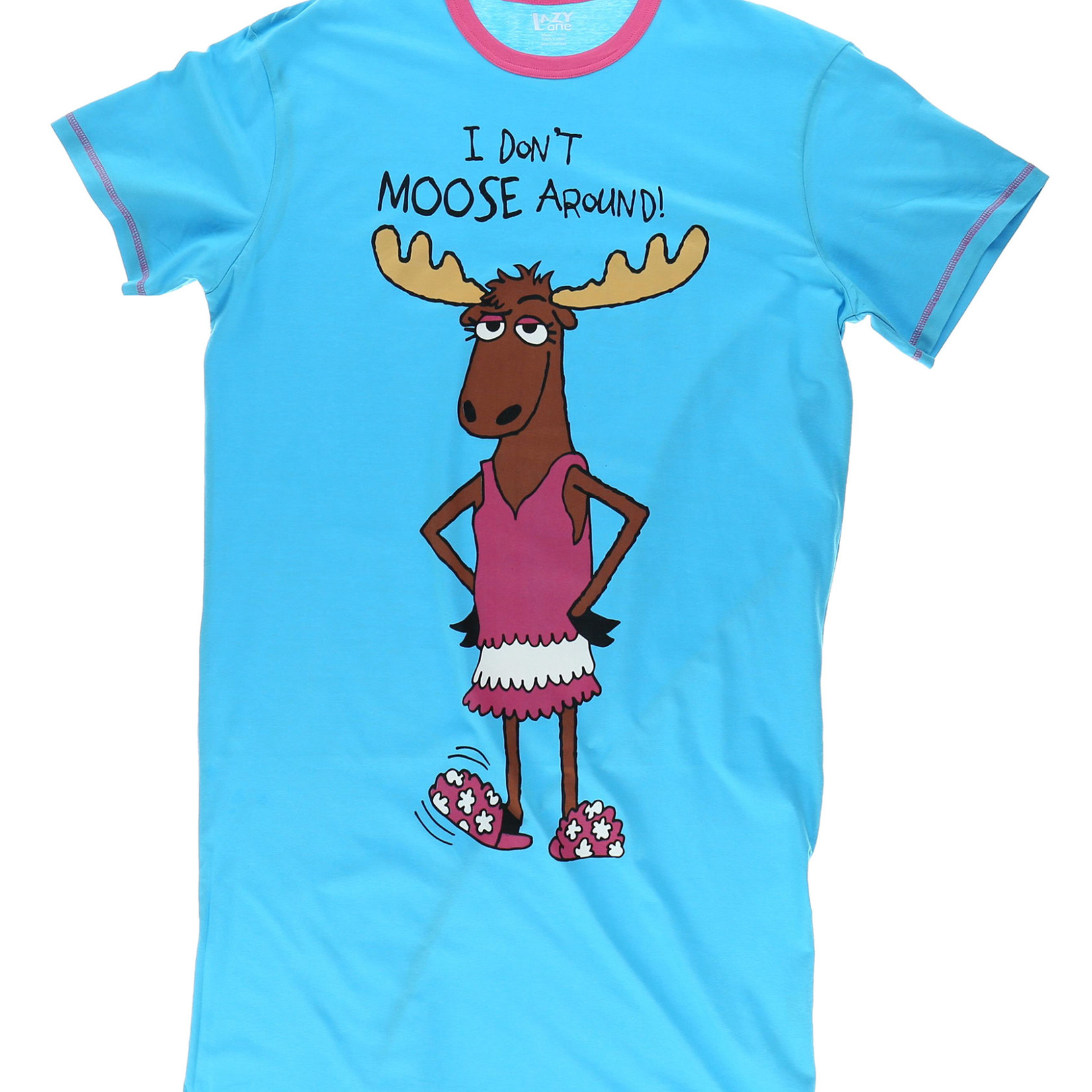 Lazy One Don't Moose Around Nightshirt One Size