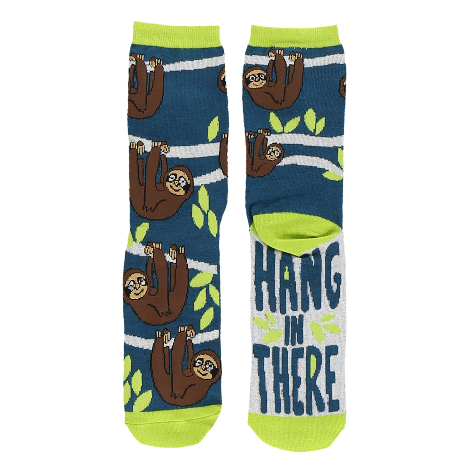 Lazy One Hang in There Sloth Crew Sock