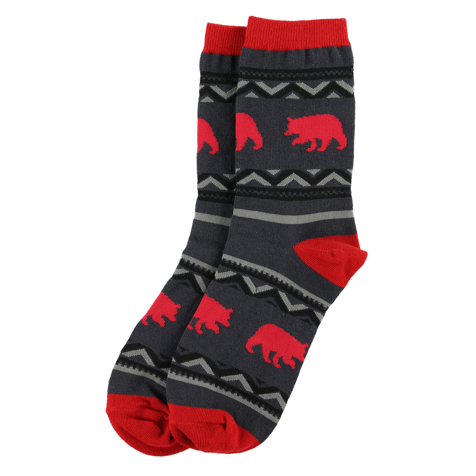 Lazy One Cabin Bear Crew Sock