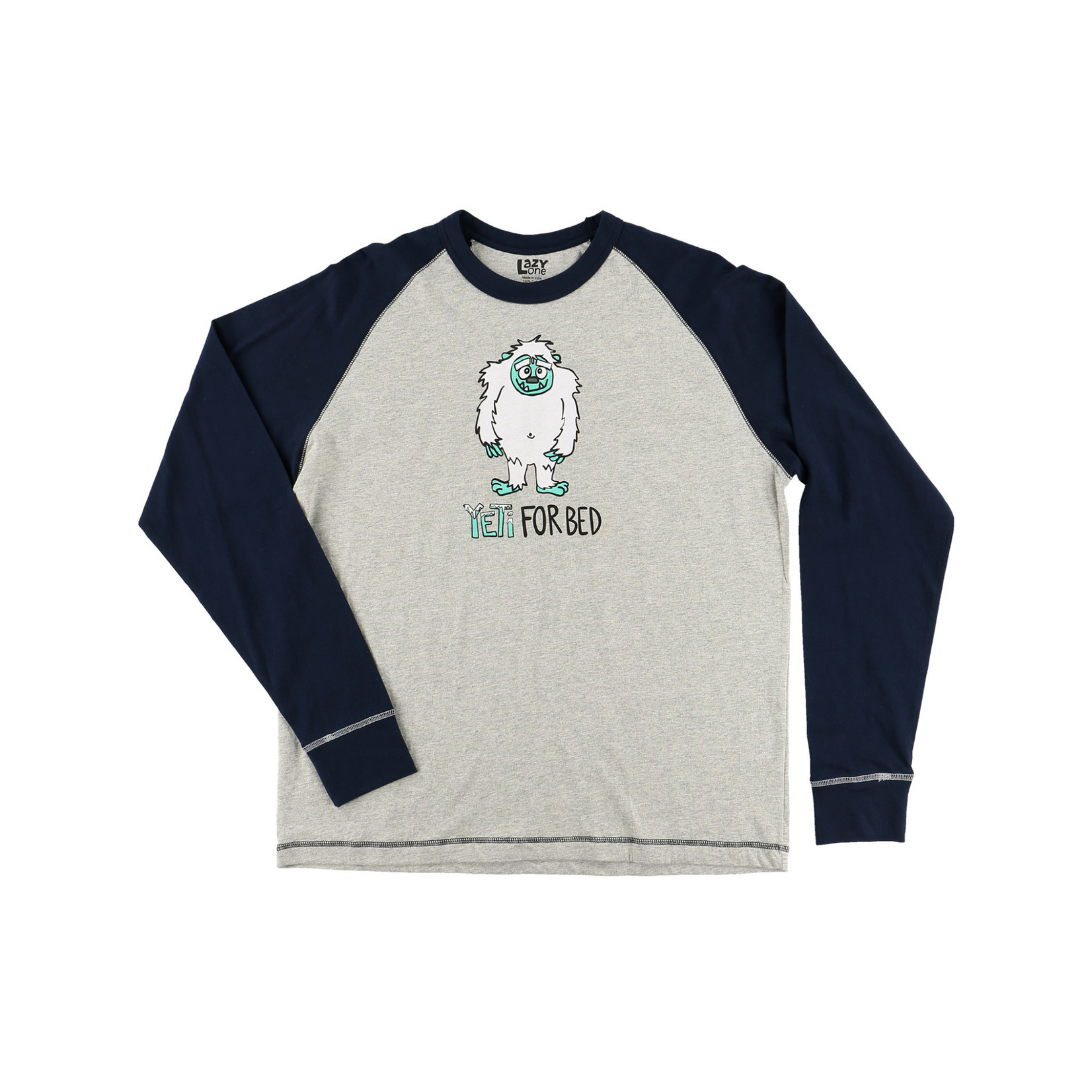 Lazy One Yeti For Bed LS PJ Tee