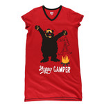 Lazy One * Happy Camper  V-neck Nightshirt