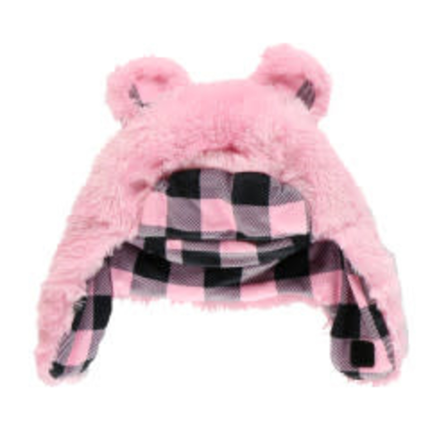 Lazy One Pink Bear Critter Cap