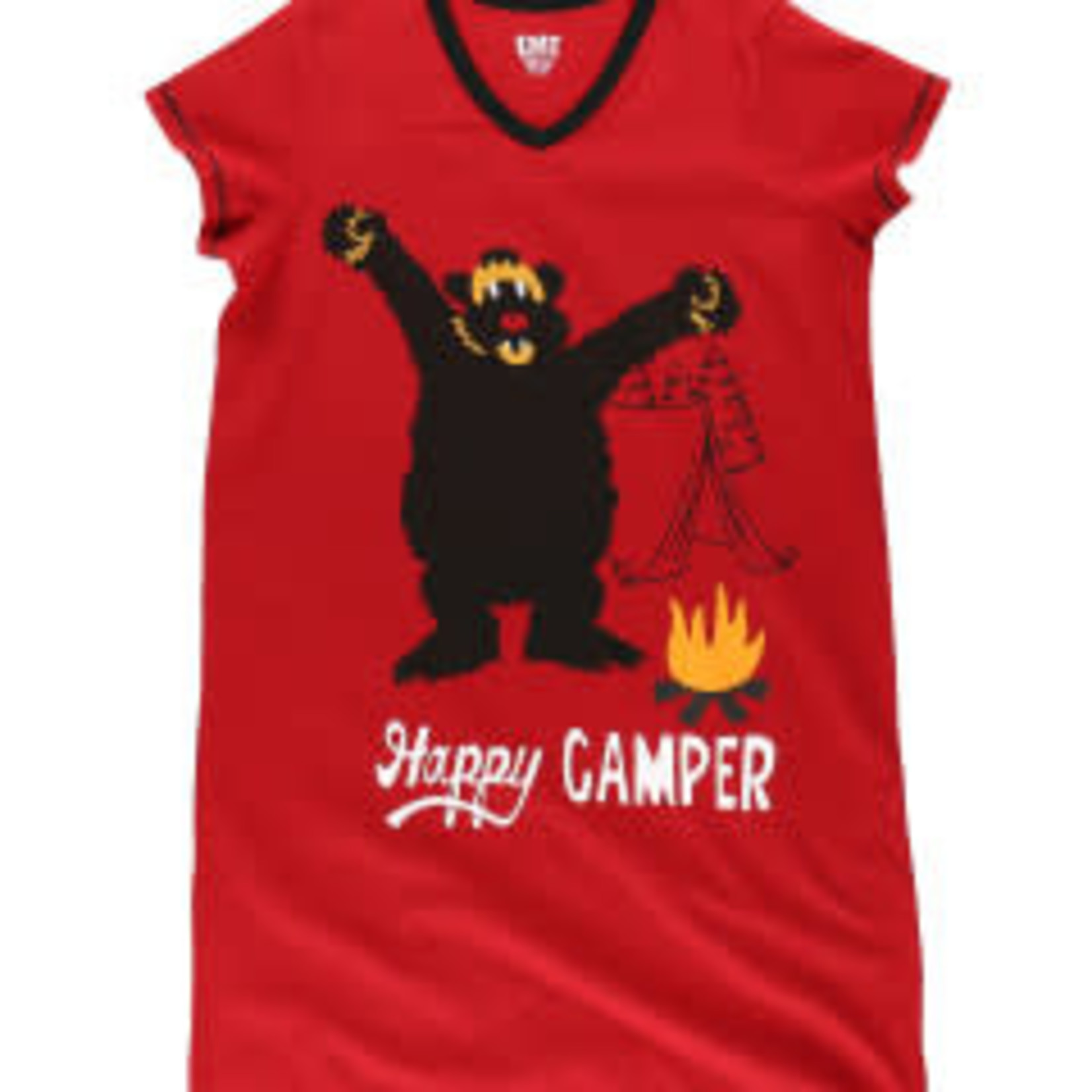 Lazy One Happy Camper  V-neck Nightshirt