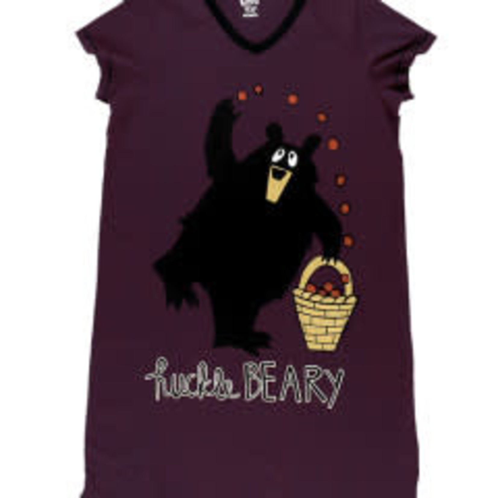 Lazy One Huckle-Beary  V-neck Nightshirt