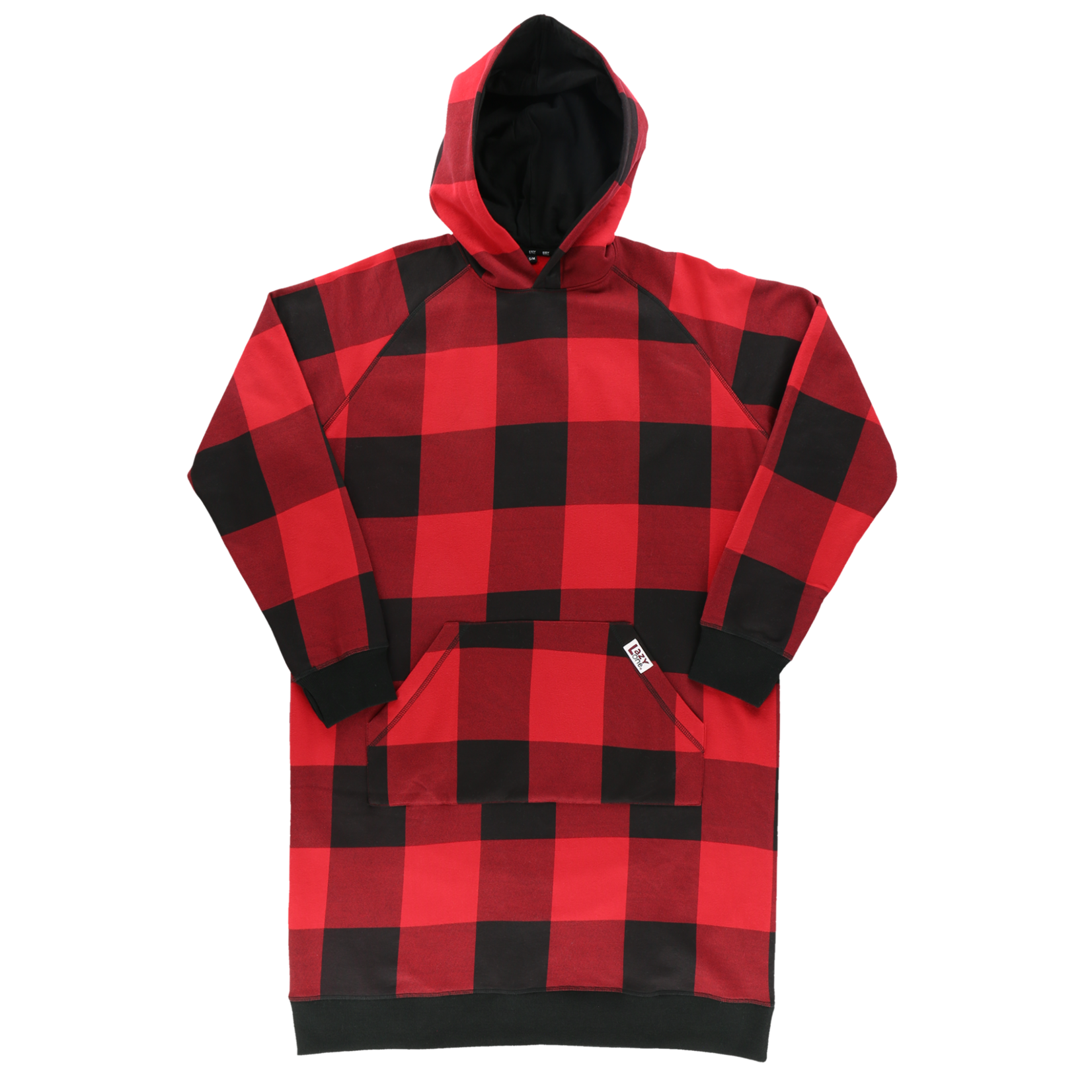 Lazy One Red Plaid Sleep Hoodie