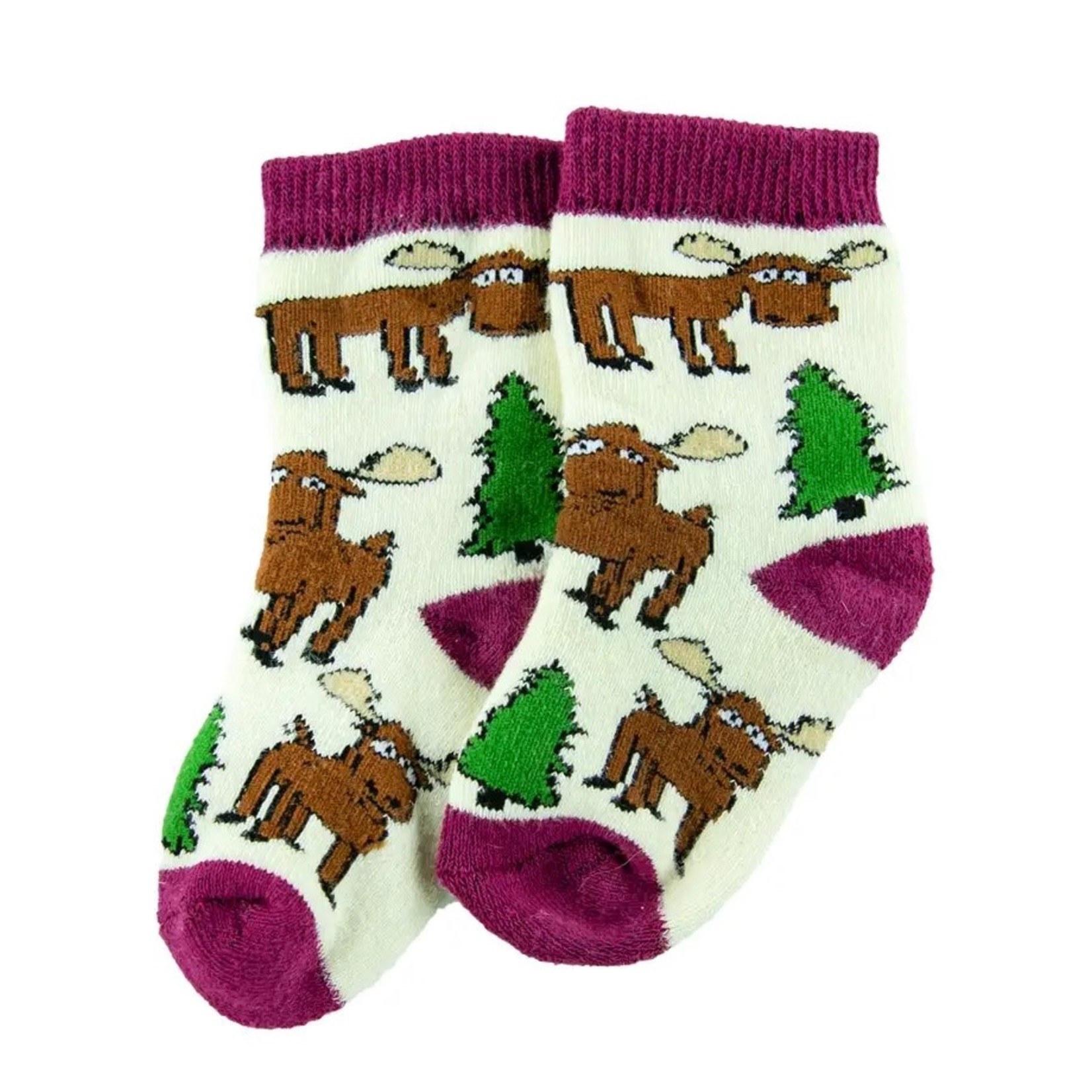 Lazy One Moose Hug Infant Socks: