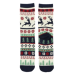 Lazy One Reindeer Fair Isle Crew Sock 9-11