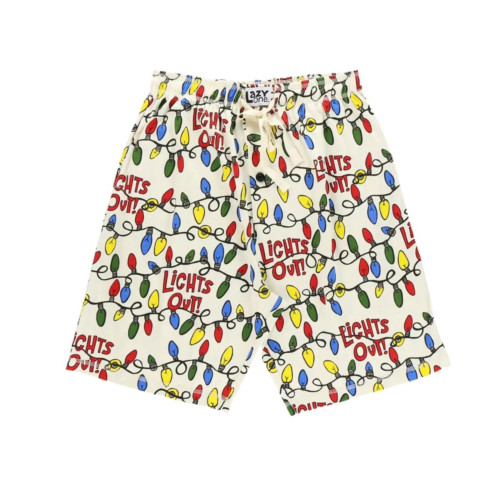 Lazy One Lights Out PJ Shorts