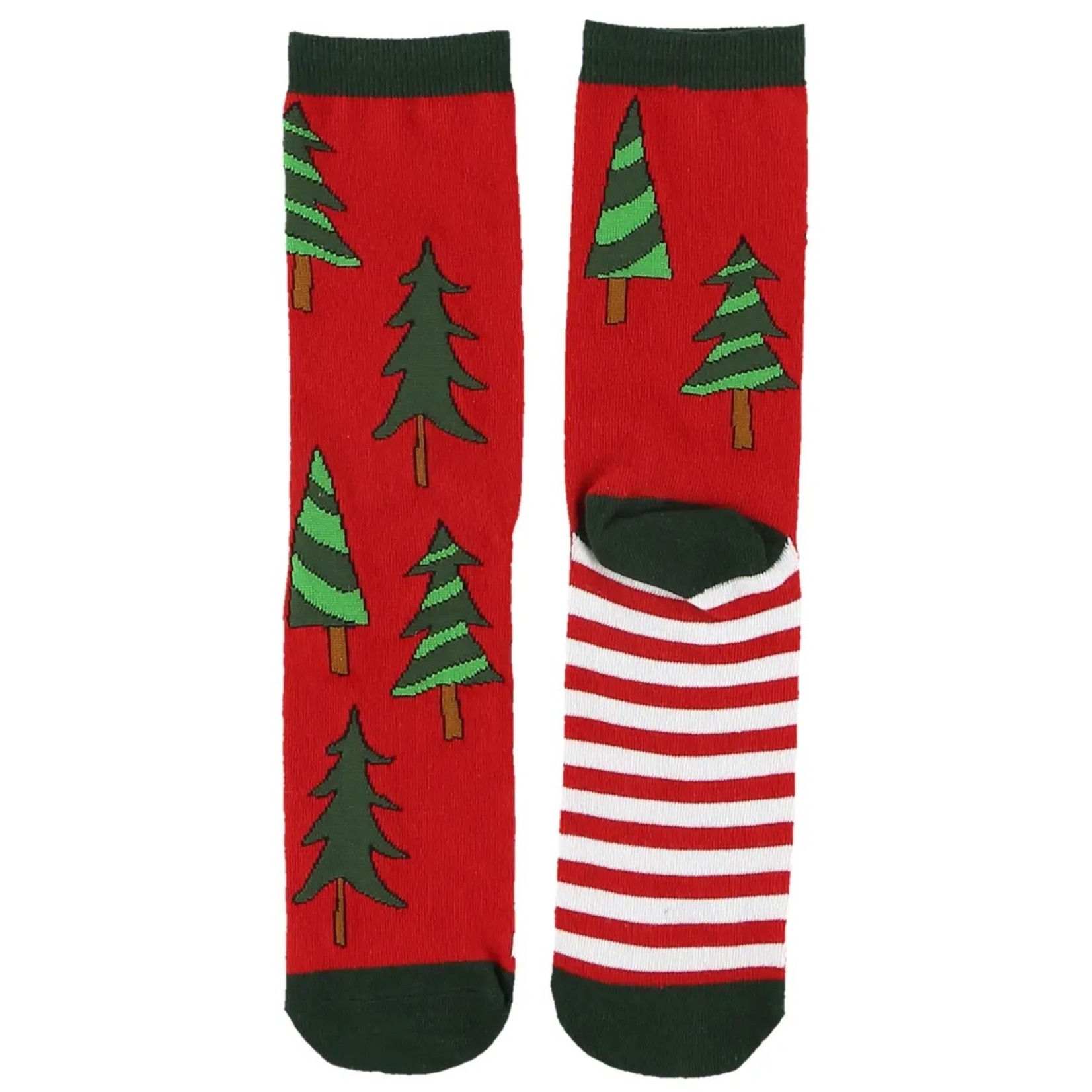 Lazy One Striped Trees Sock One Size