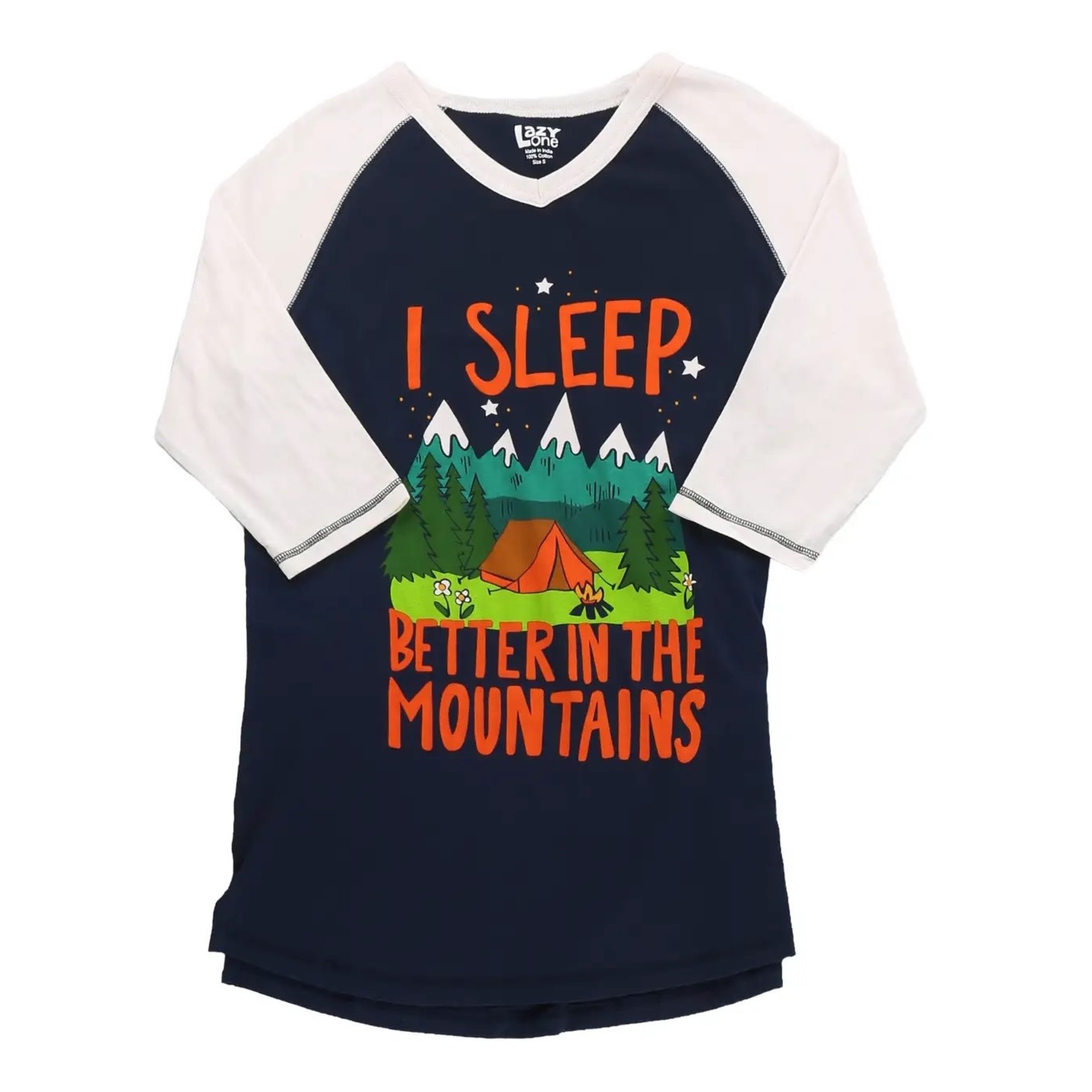 Lazy One Sleep Better in the Mountains PJ Tall Tee