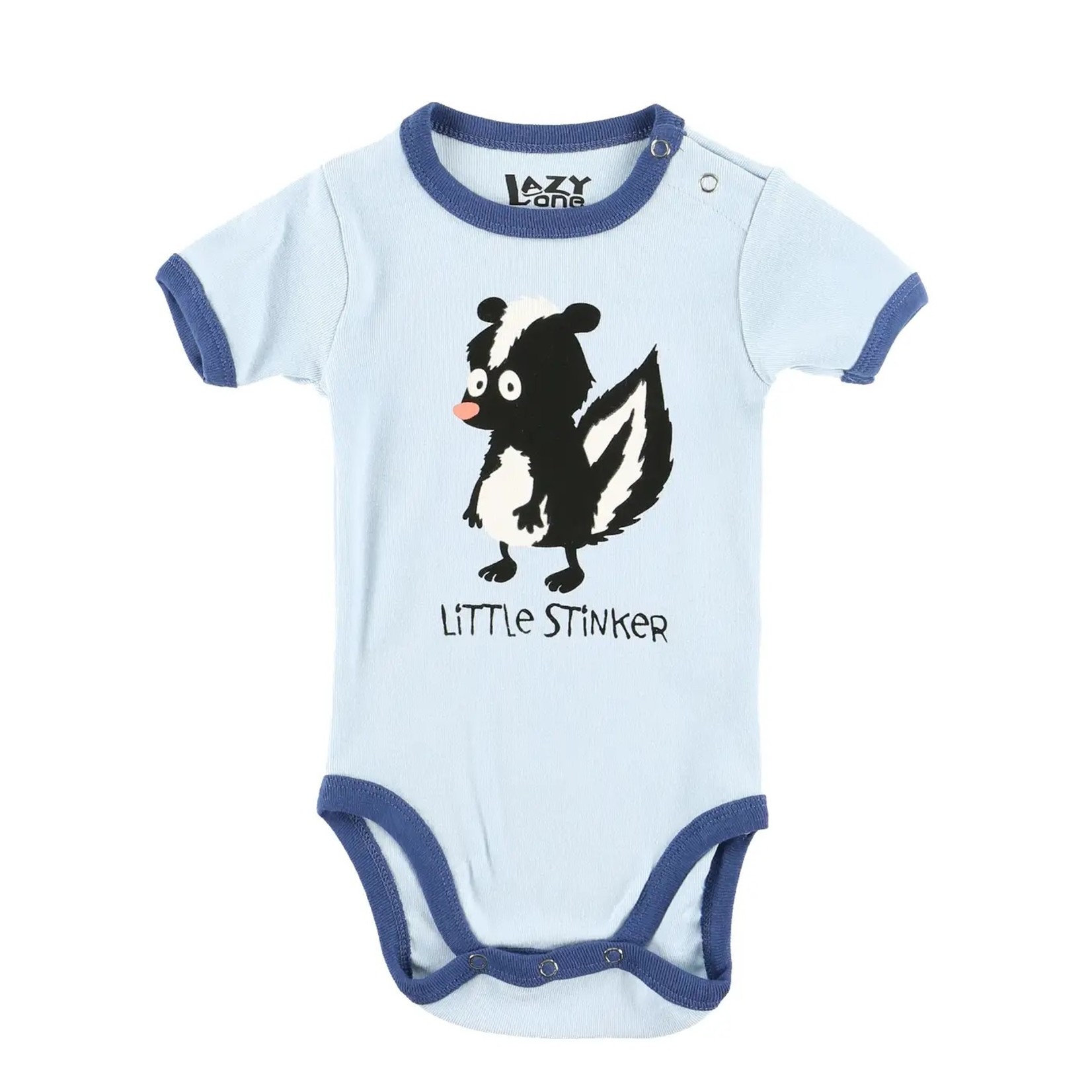 Lazy One (DNR) Little Stinker Blue Skunk Infant Creeper Onesie