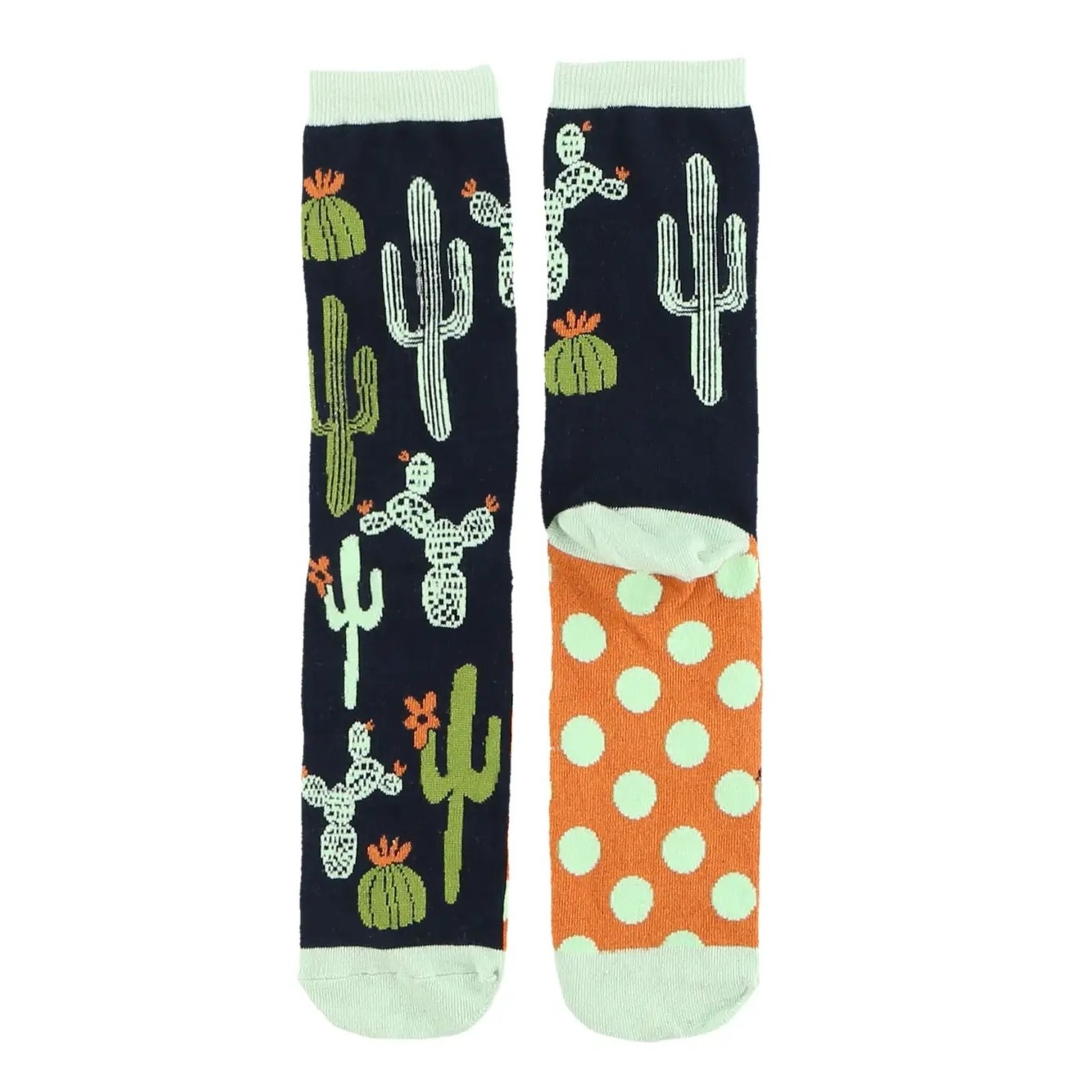 Lazy One Stuck in Bed Cactus Crew Sock