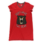 Lazy One Don't Wake The Bear V-neck Nightshirt: