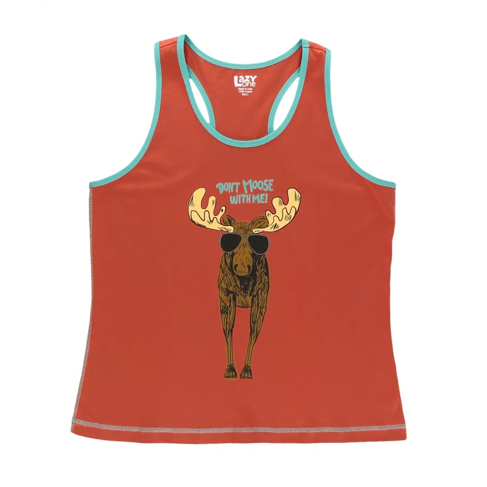 Lazy One Don't Moose (Blue) with Me PJ Tank