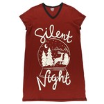 Lazy One Silent Night  V-neck Nightshirt