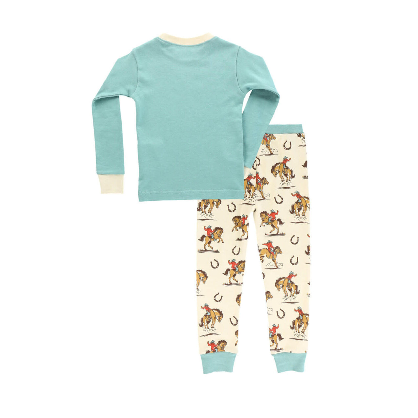 Lazy One Horsin' Around Kid's Long Sleeve PJ's