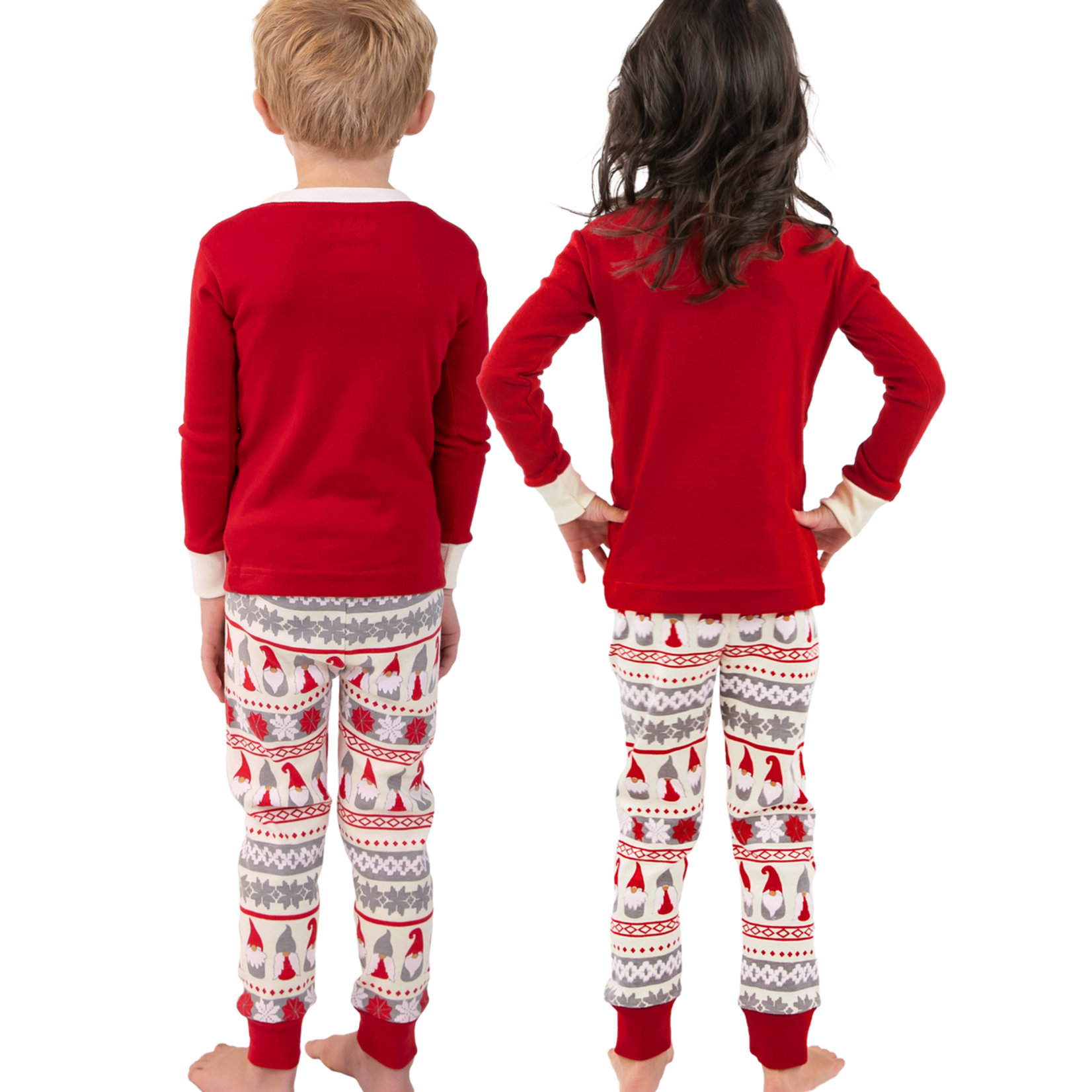 Lazy One Gnome For The Holidays Kid's Long Sleeve PJ's