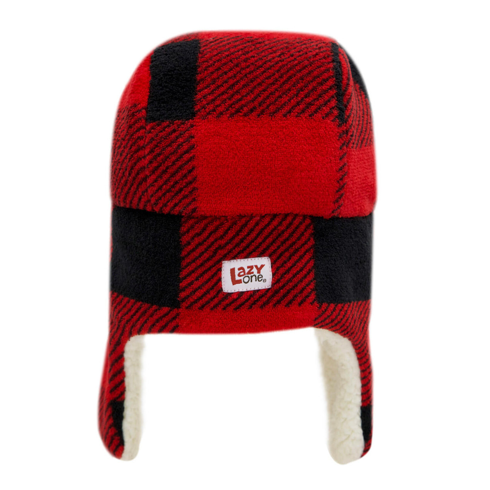 Lazy One Red Plaid Bomber Critter Cap