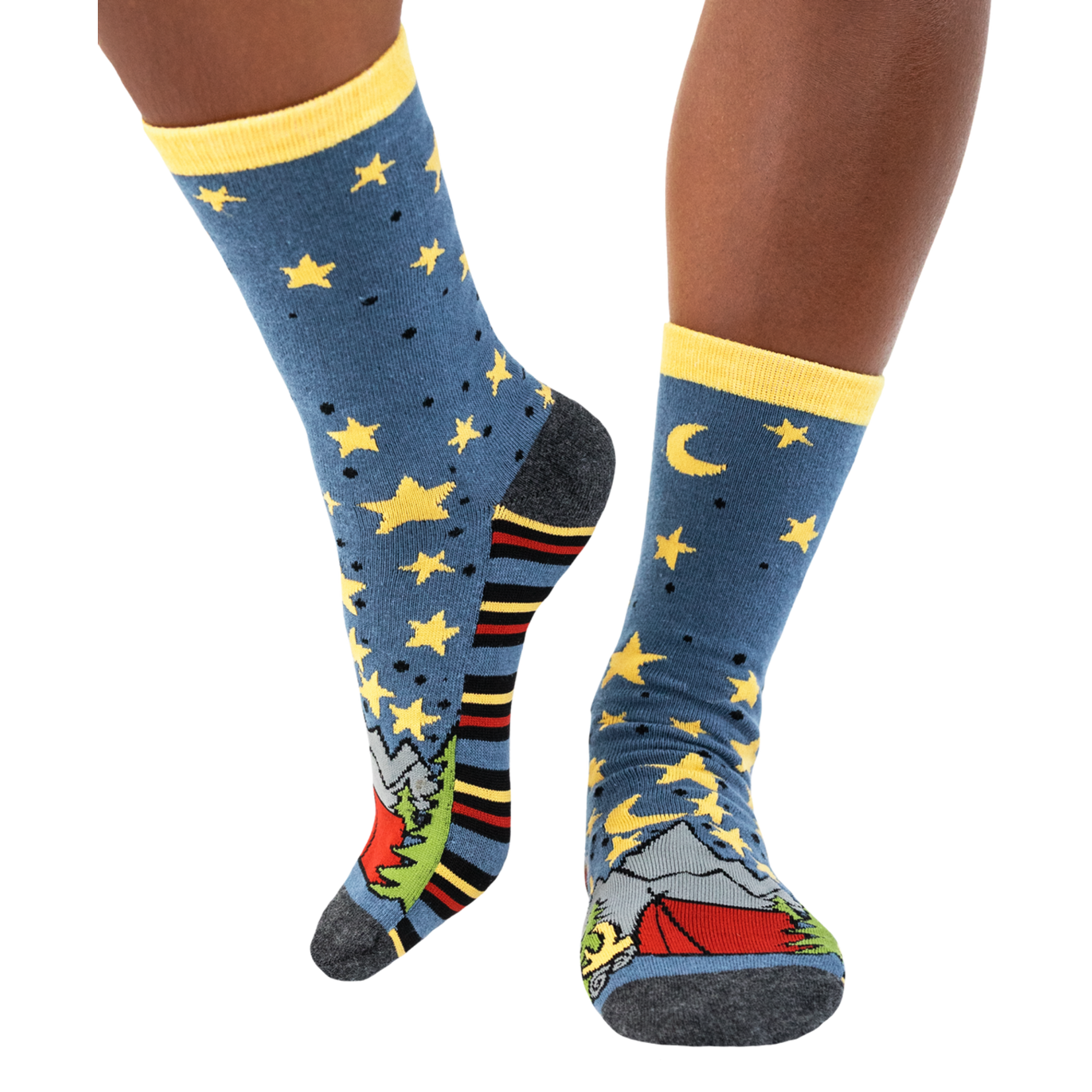 Lazy One Dream Under the Stars Camping Crew Sock