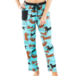 Lazy One Long To Be Around You Women's Regular Fit Dog PJ Pant