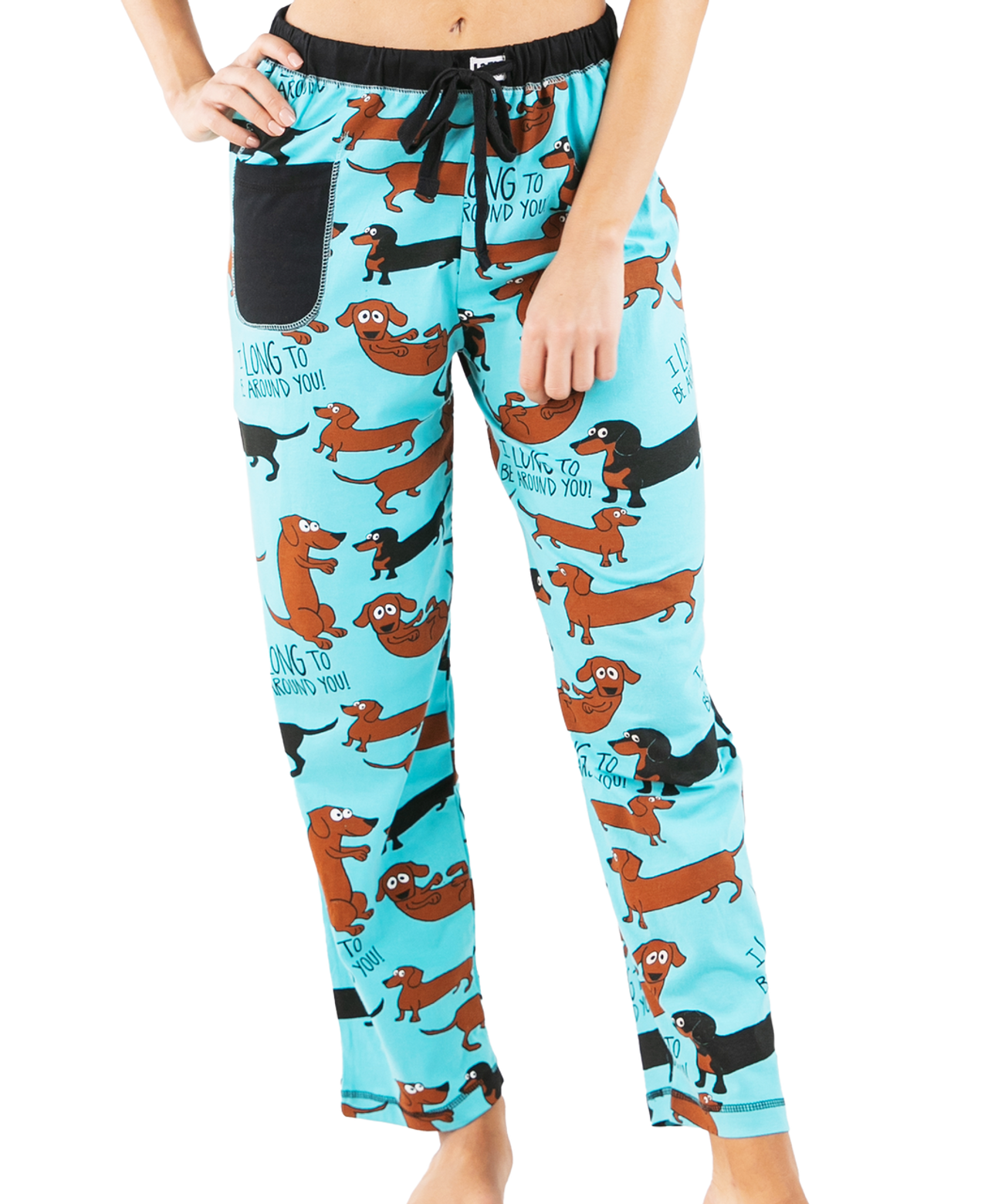 Lazy One Long To Be Around You Women s Regular Fit Dog PJ Pant