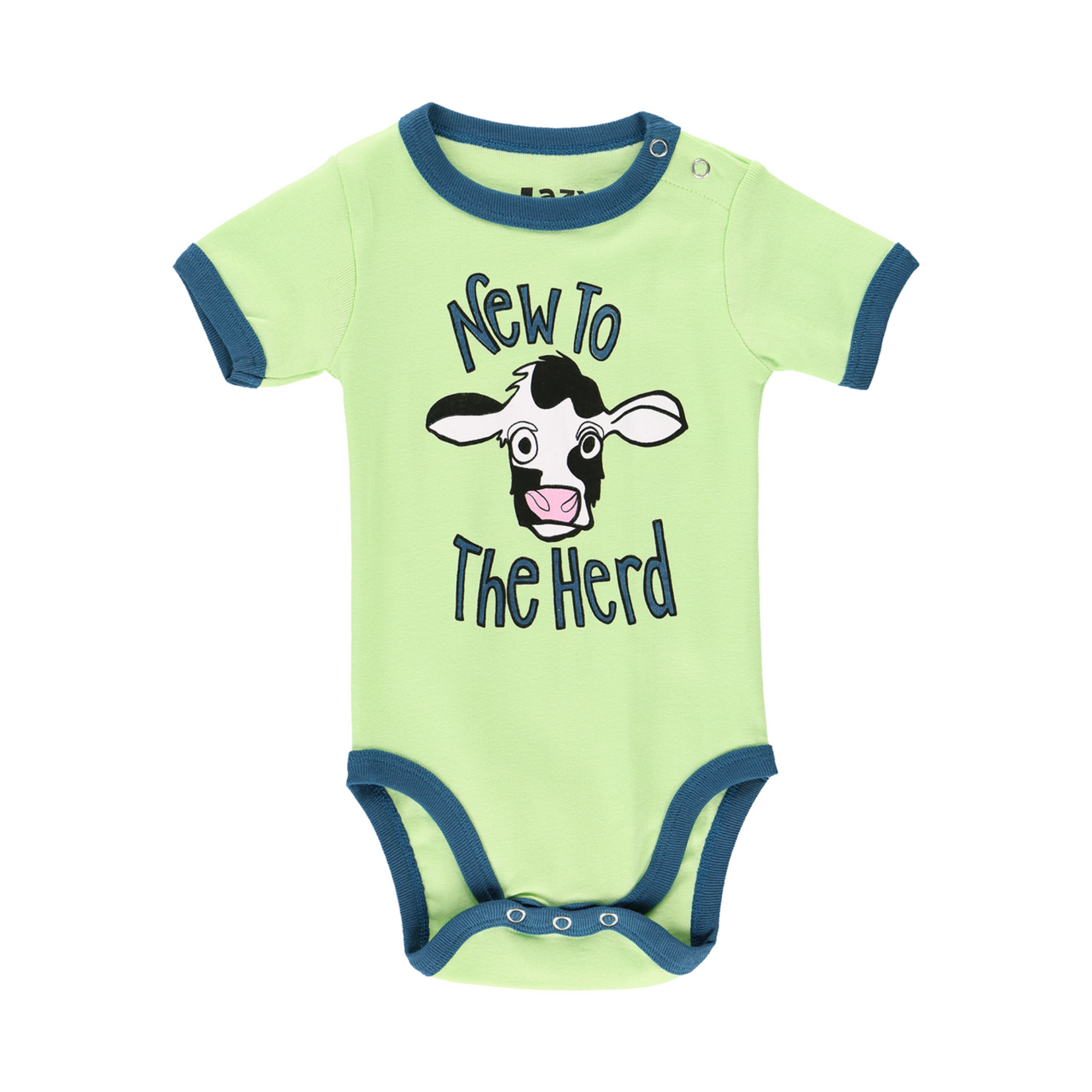 Lazy One New To The Herd Cow Infant Creeper Onesie